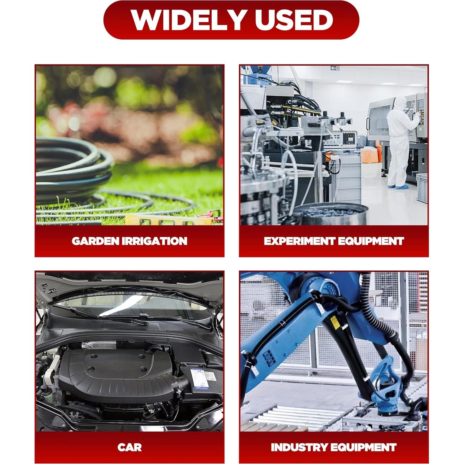 Manguera de Vacío de Silicona AOCISKA 3m 6mm Rojo Alta Presión