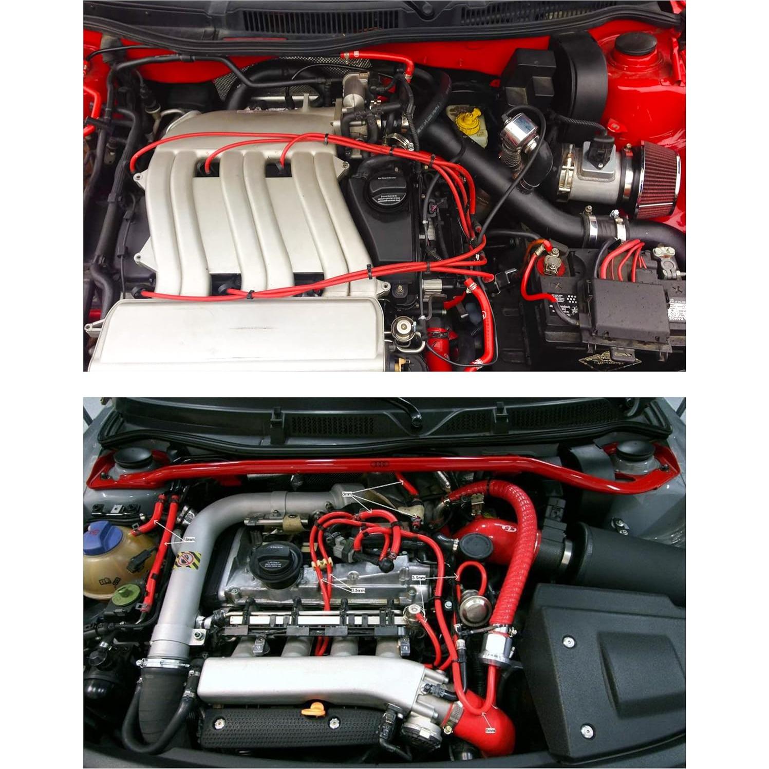 Manguera de Vacío de Silicona AOCISKA 3m 6mm Rojo Alta Presión