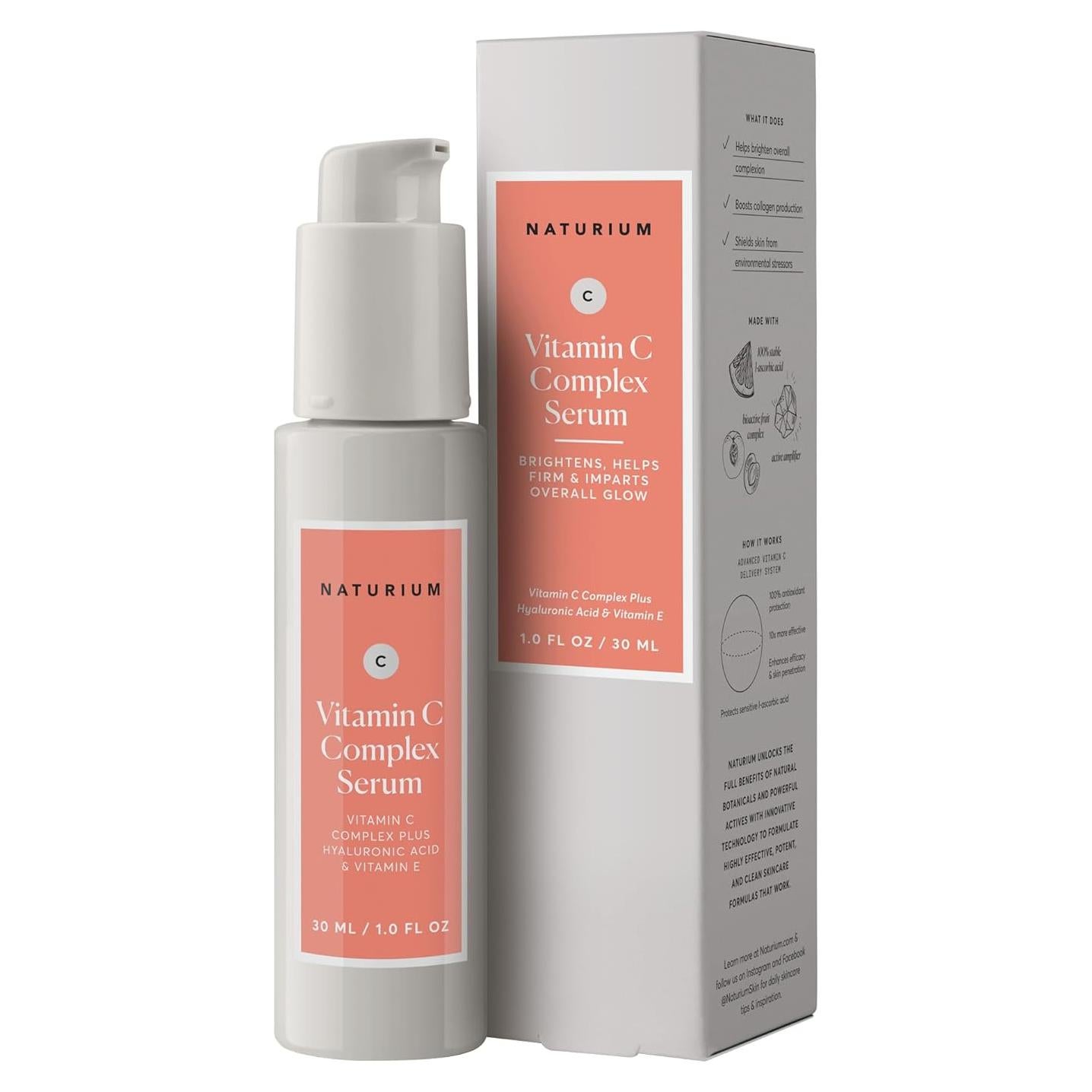 Suero Facial Naturium Vitamina C 28g Antienvejecimiento