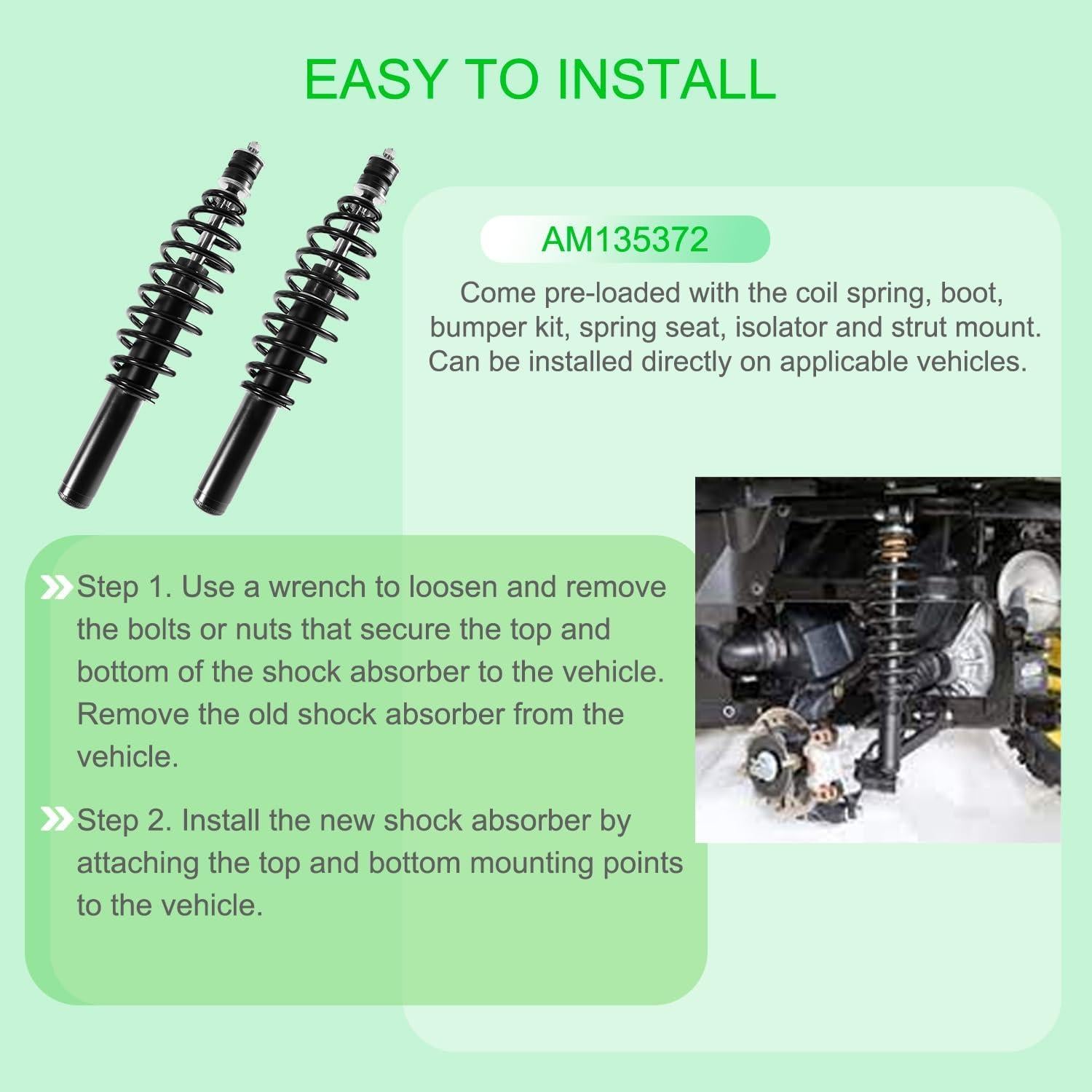 Juego de Amortiguadores Delanteros Zymurgoes AM137957 2PCS