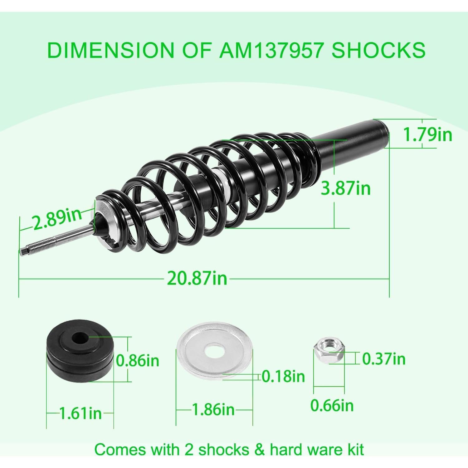 Juego de Amortiguadores Delanteros Zymurgoes AM137957 2PCS