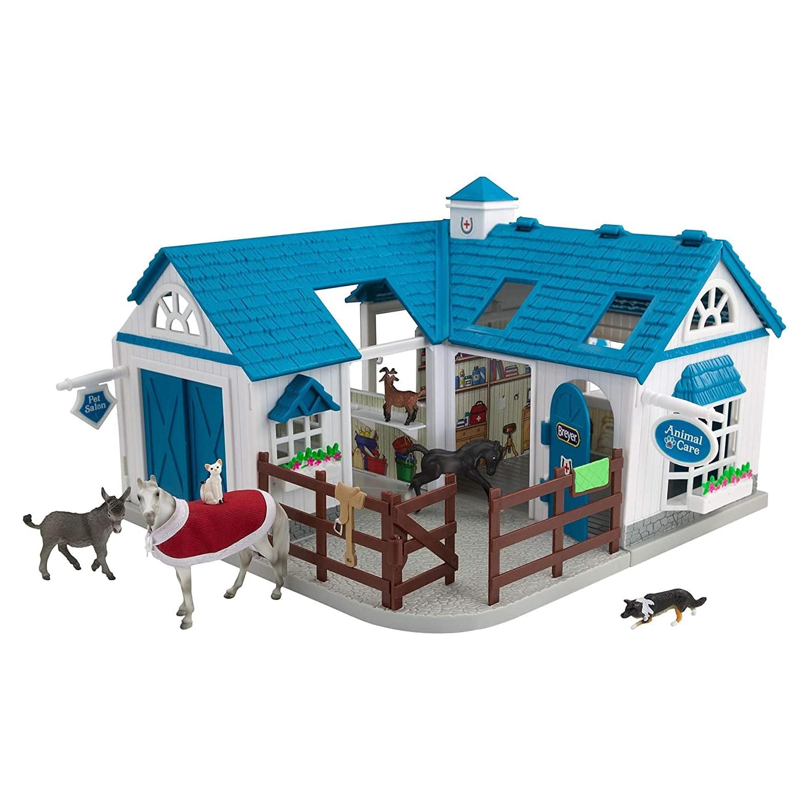 Hospital de Animales Breyer Stablemates 10 Piezas 1:32