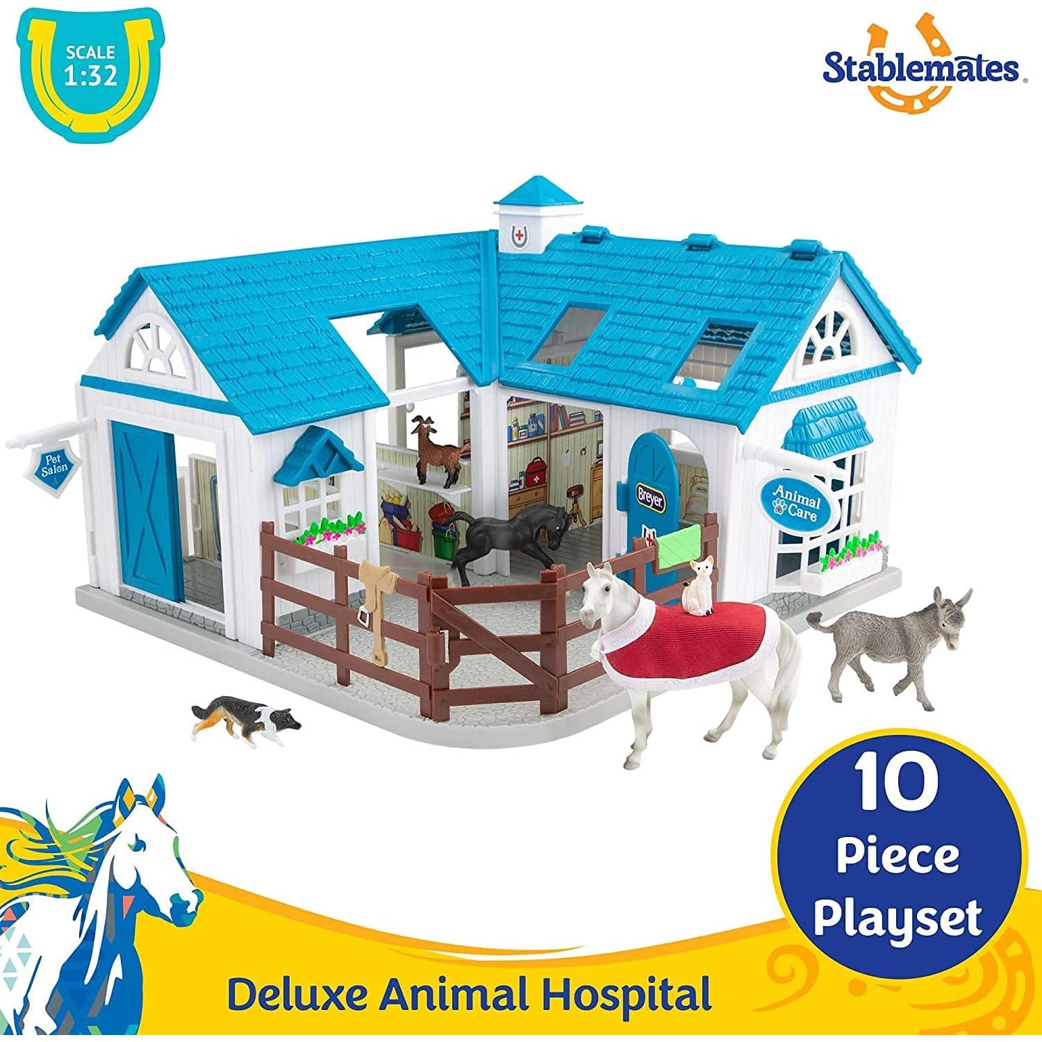 Hospital de Animales Breyer Stablemates 10 Piezas 1:32