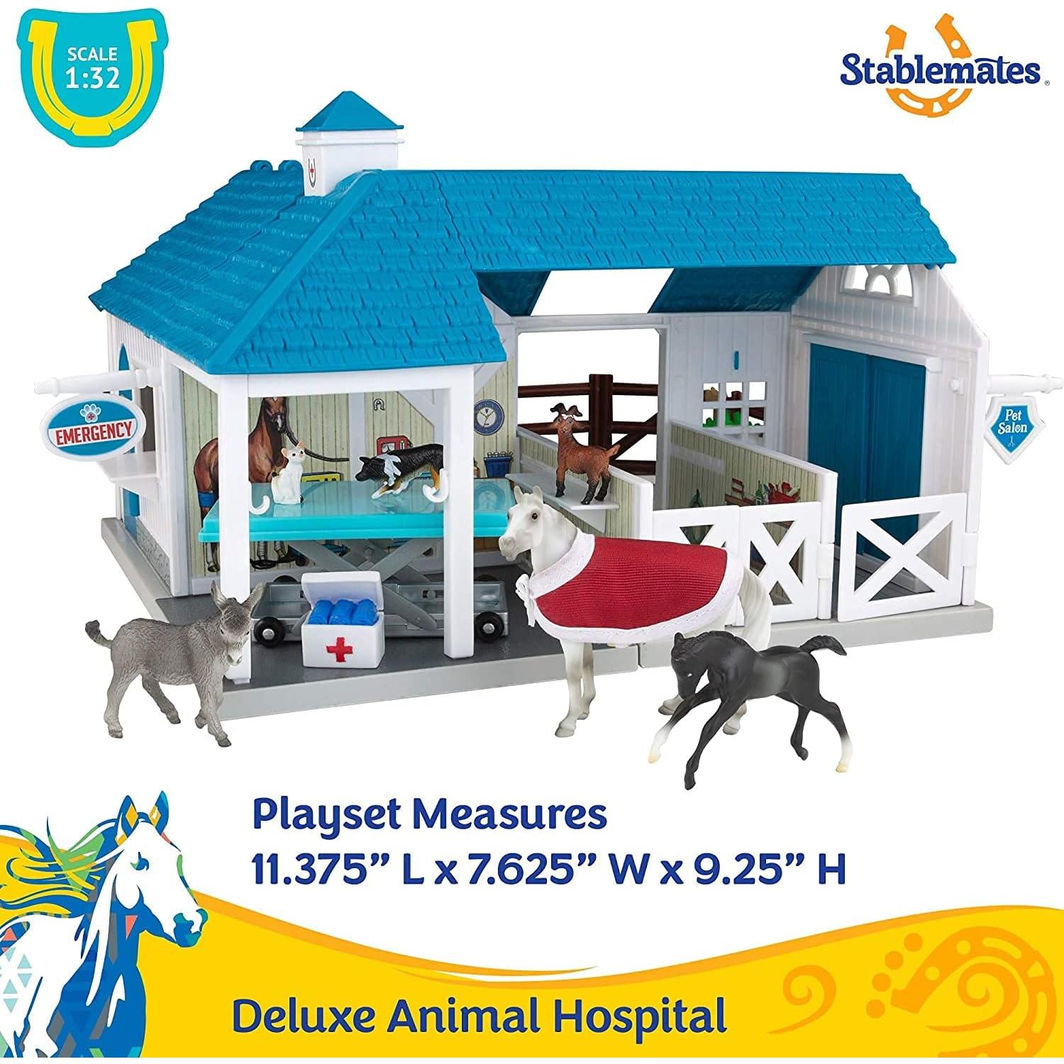 Hospital de Animales Breyer Stablemates 10 Piezas 1:32
