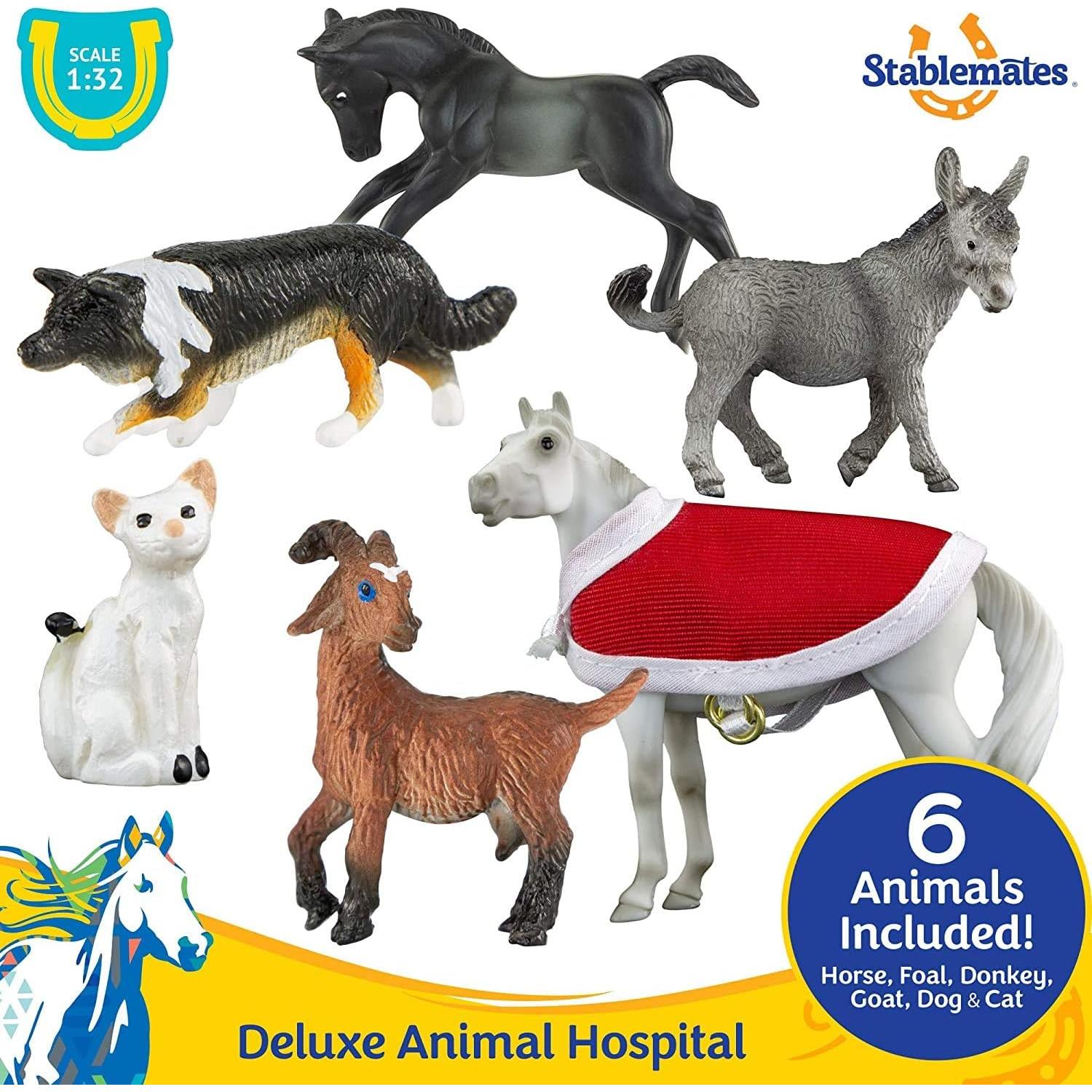 Hospital de Animales Breyer Stablemates 10 Piezas 1:32