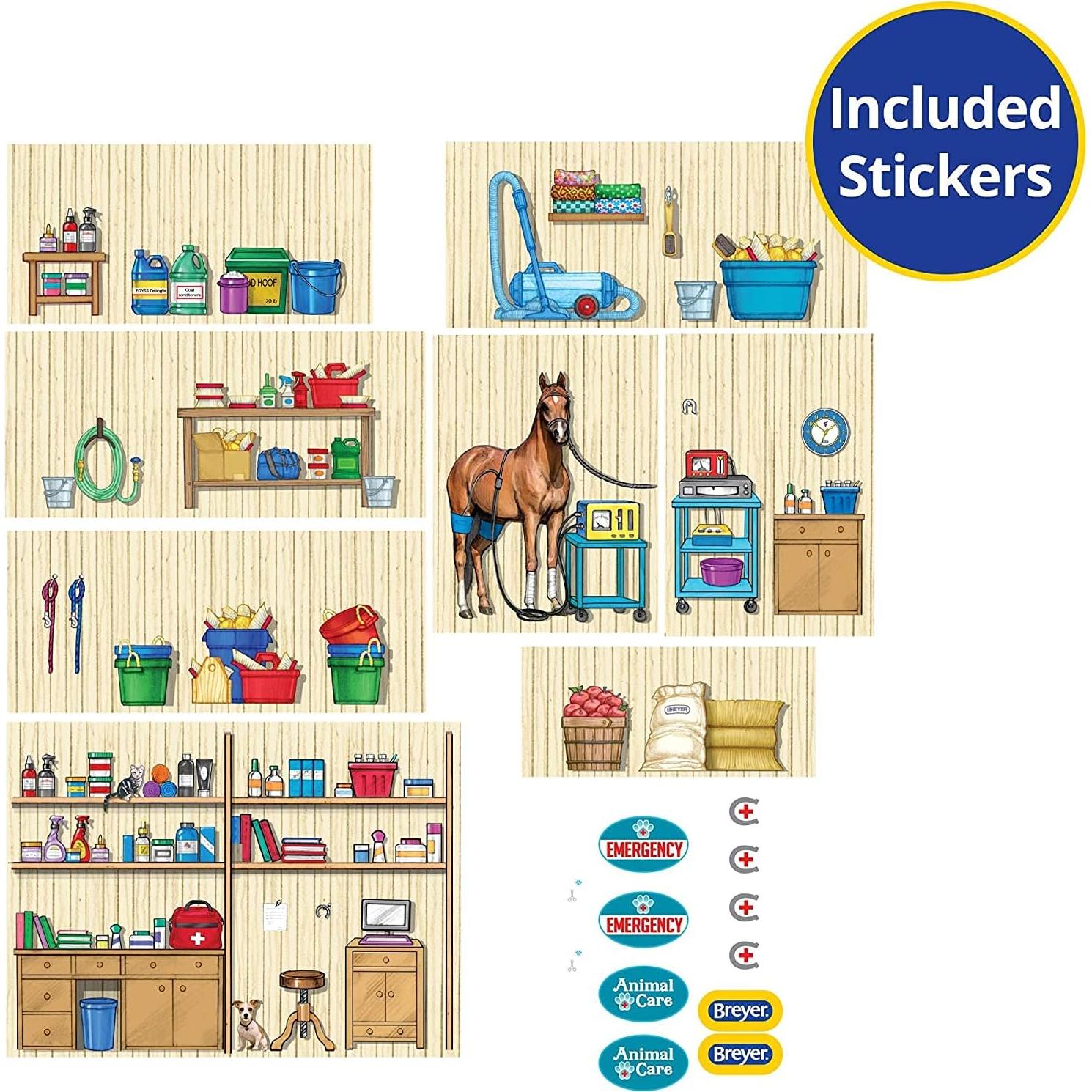 Hospital de Animales Breyer Stablemates 10 Piezas 1:32