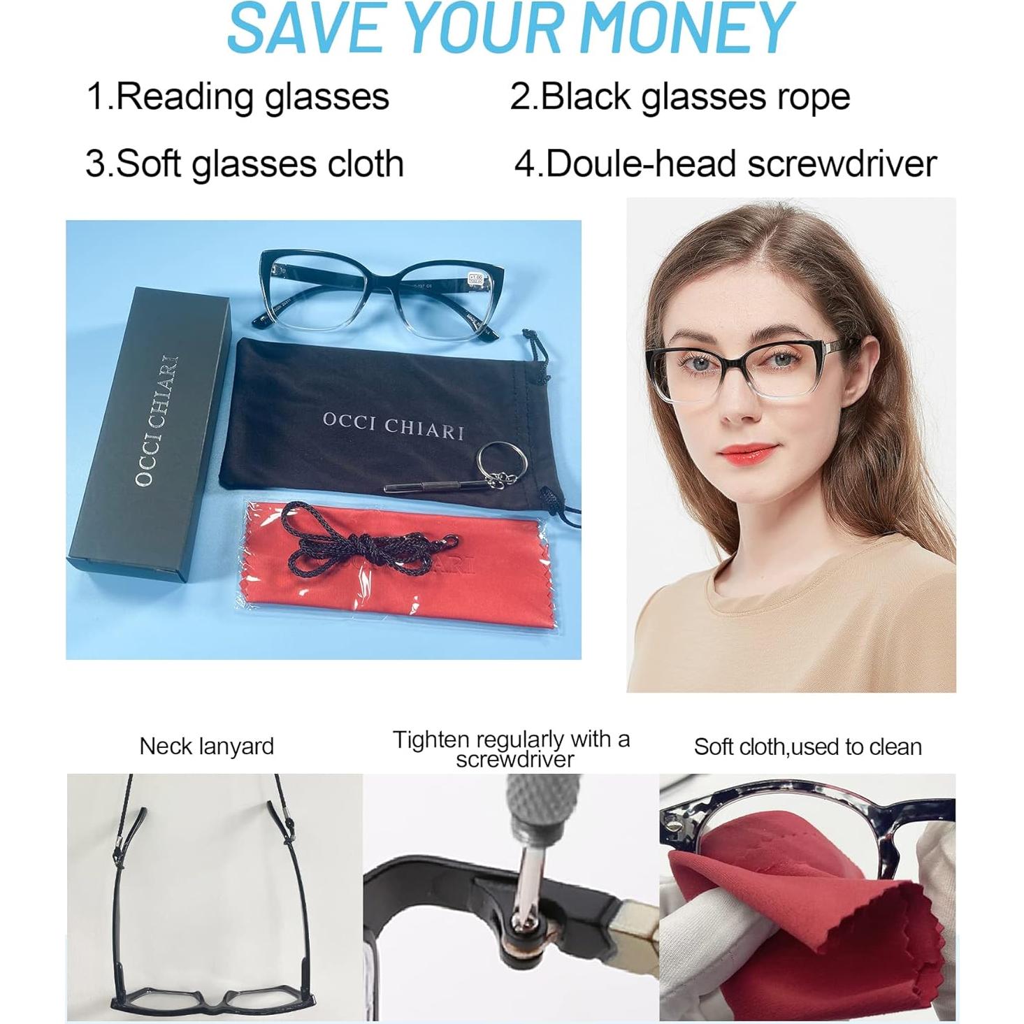 Gafas de Lectura OCCI CHIARI Mujeres Estilosas 2.0x