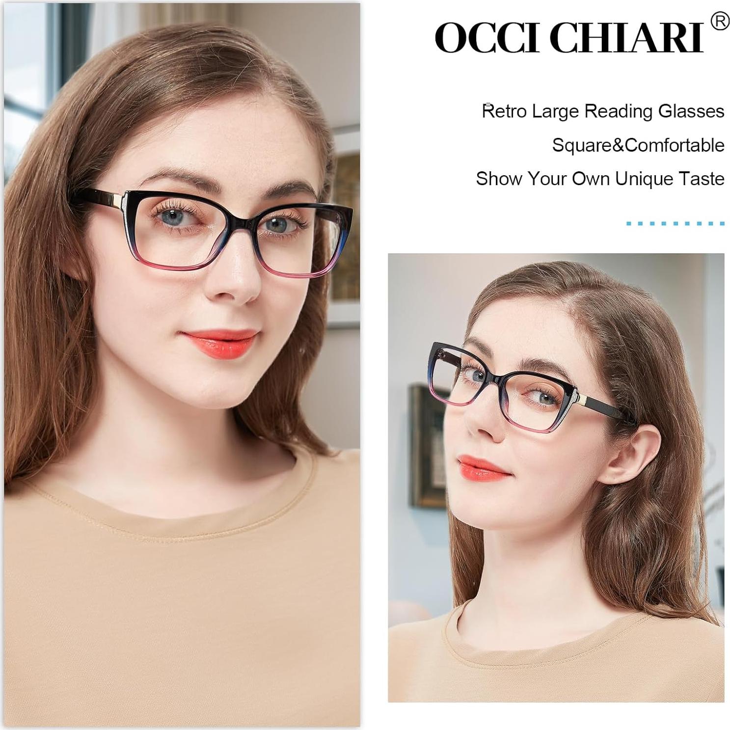 Gafas de Lectura OCCI CHIARI 5.0x para Mujeres Púrpura