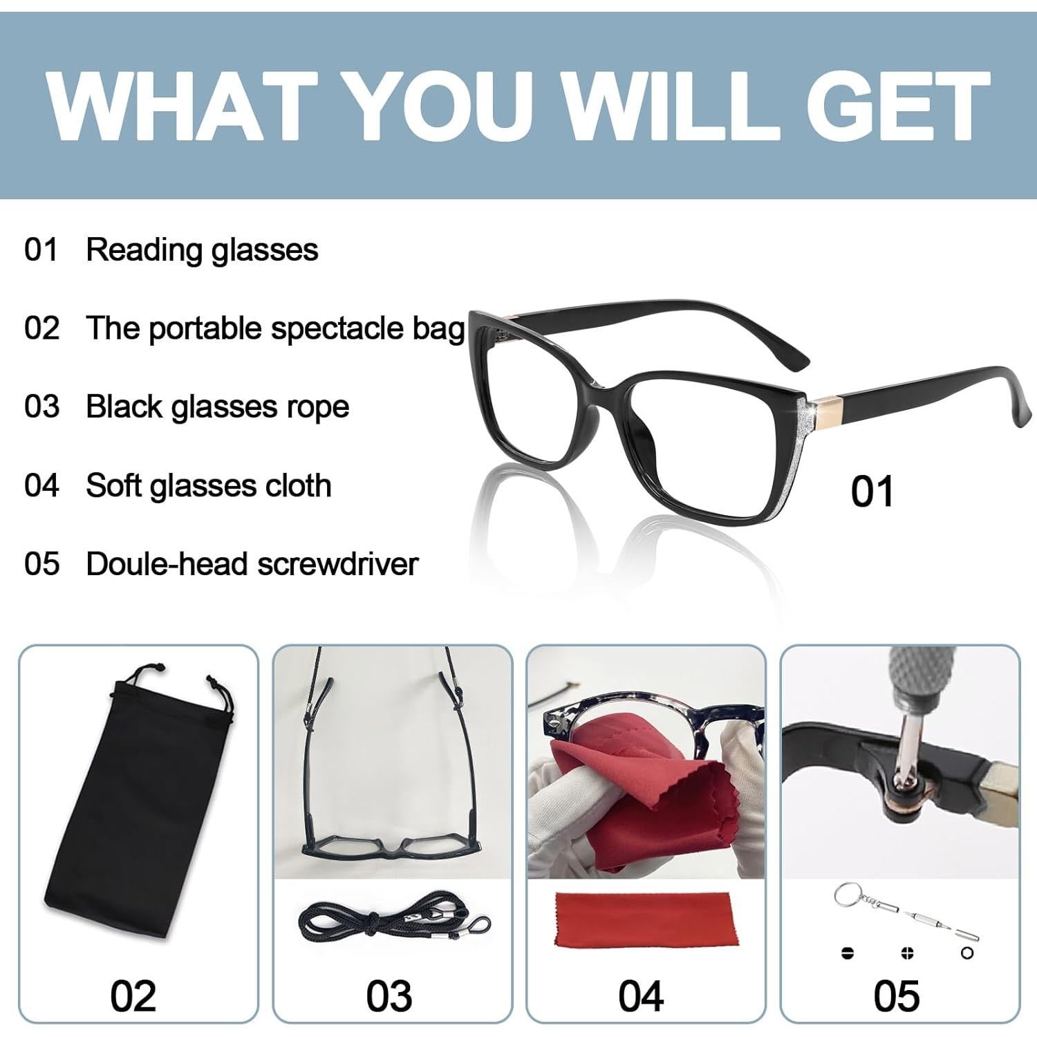 Gafas de Lectura OCCI CHIARI 2.5x Modernas para Mujeres