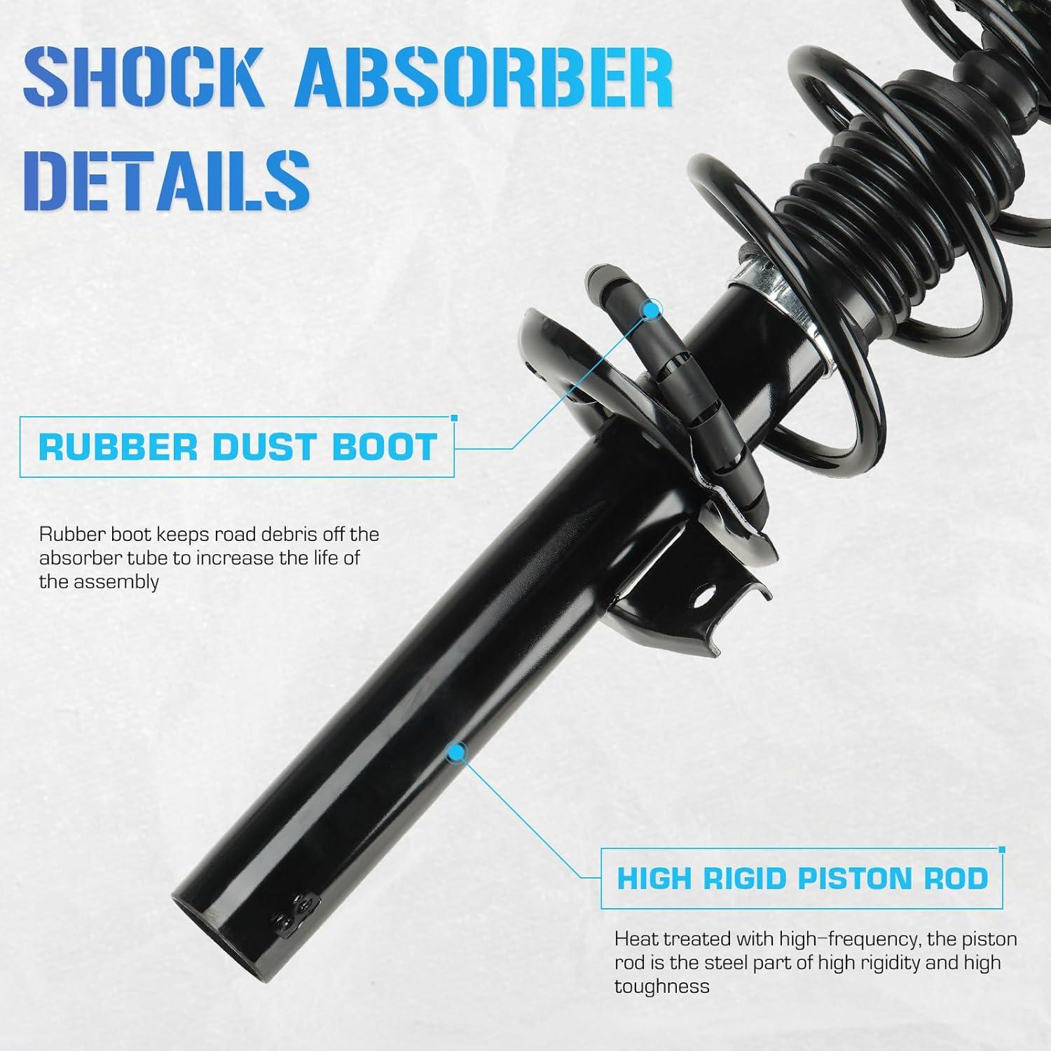 Amortiguadores Delanteros ILONPA para Audi A3, VW Jetta, Golf, 4PCS