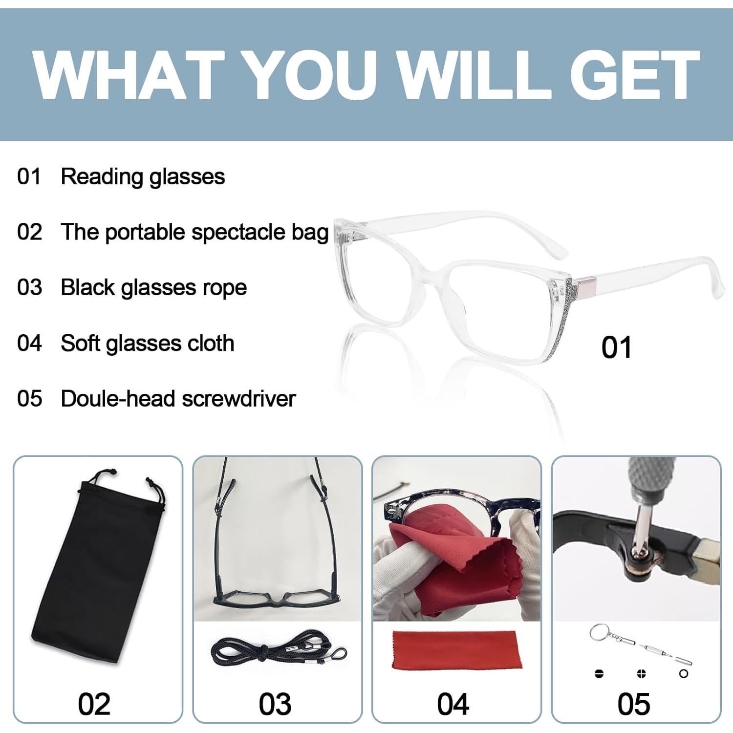 Gafas de Lectura OCCI CHIARI 3.0x Modernas para Mujeres