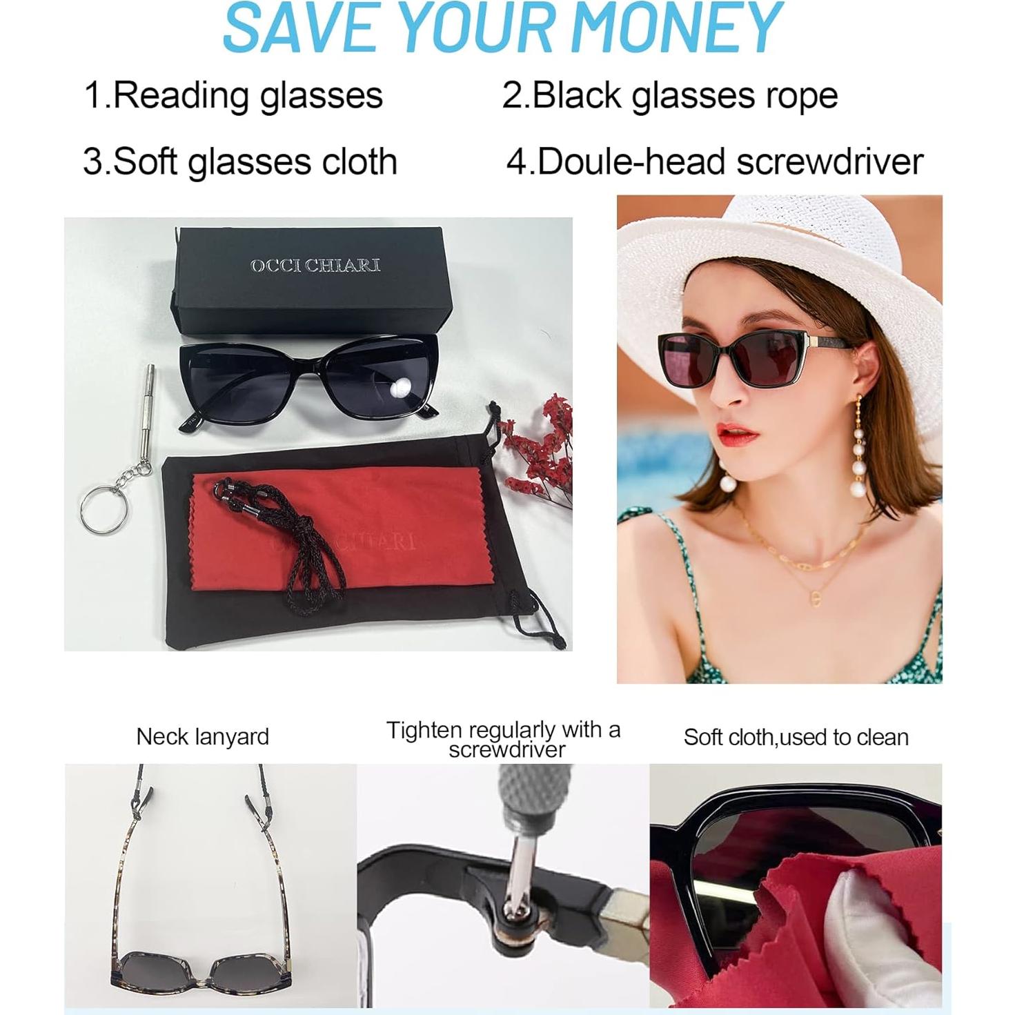 Gafas de Sol Bifocales OCCI CHIARI UV400 para Lectura