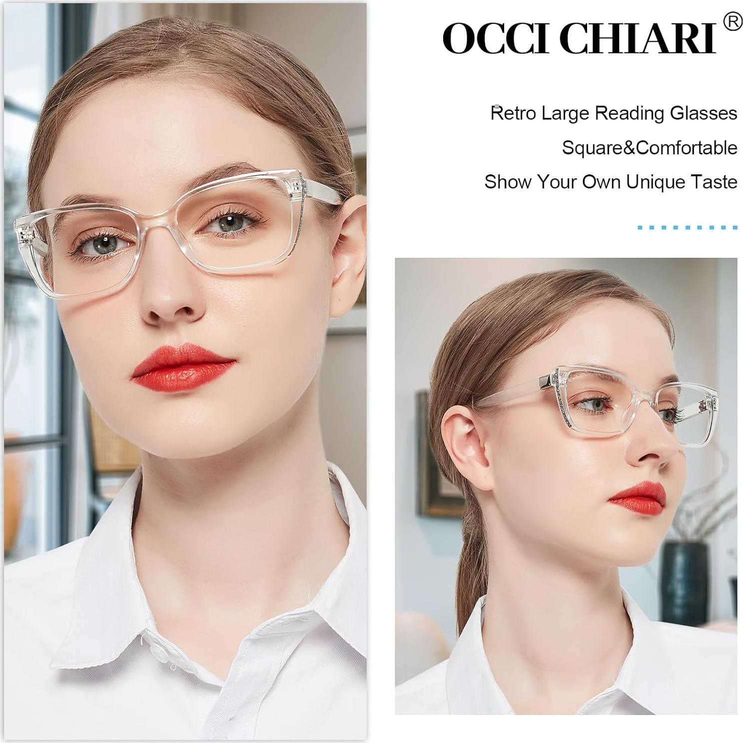 Gafas de Lectura OCCI CHIARI Transparentes 1.75x Modernas