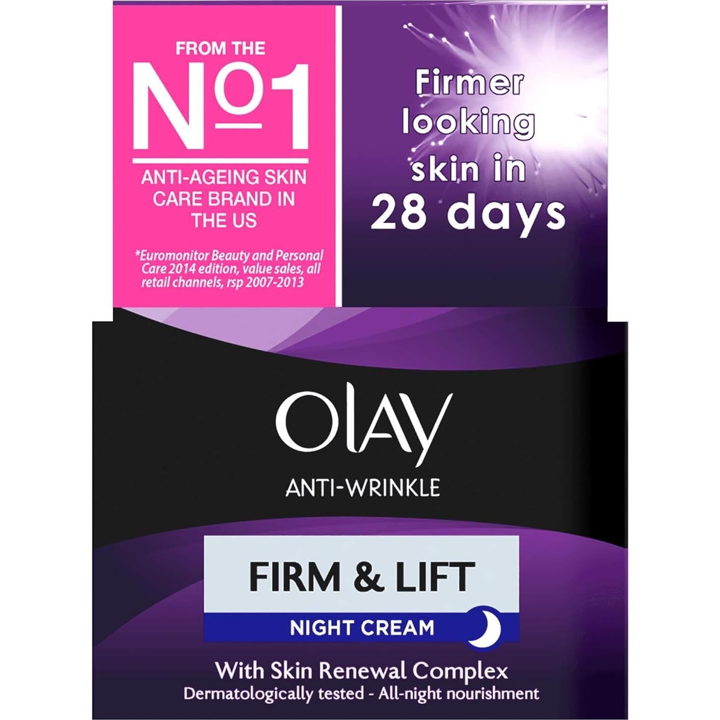 Crema Nocturna Antiarrugas Olay 1.7 oz para 40+