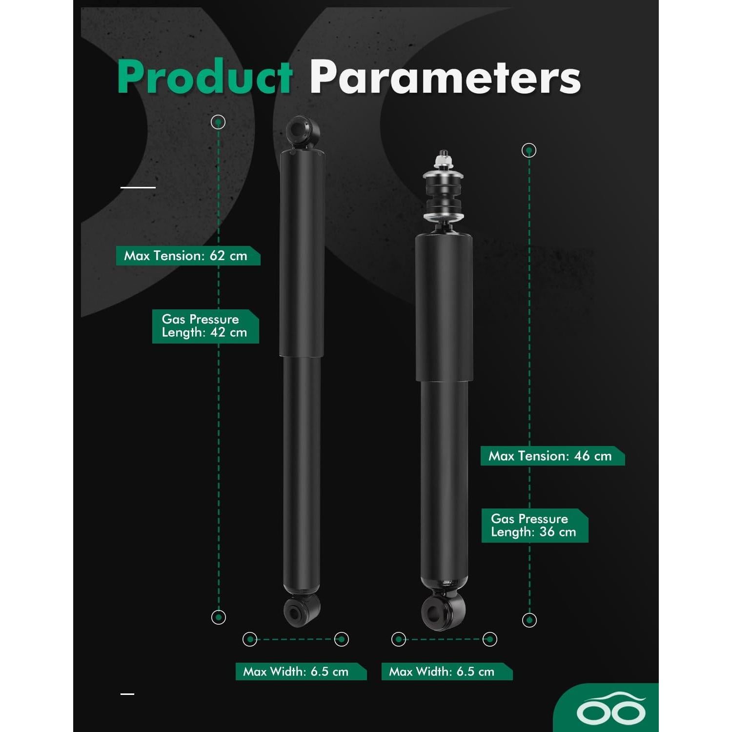 Juego Completo de Amortiguadores SCITOO para Ford Ranger y Mazda