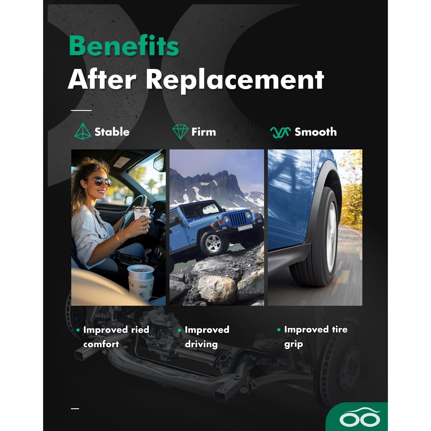 Juego Completo de Amortiguadores SCITOO para Ford Ranger y Mazda