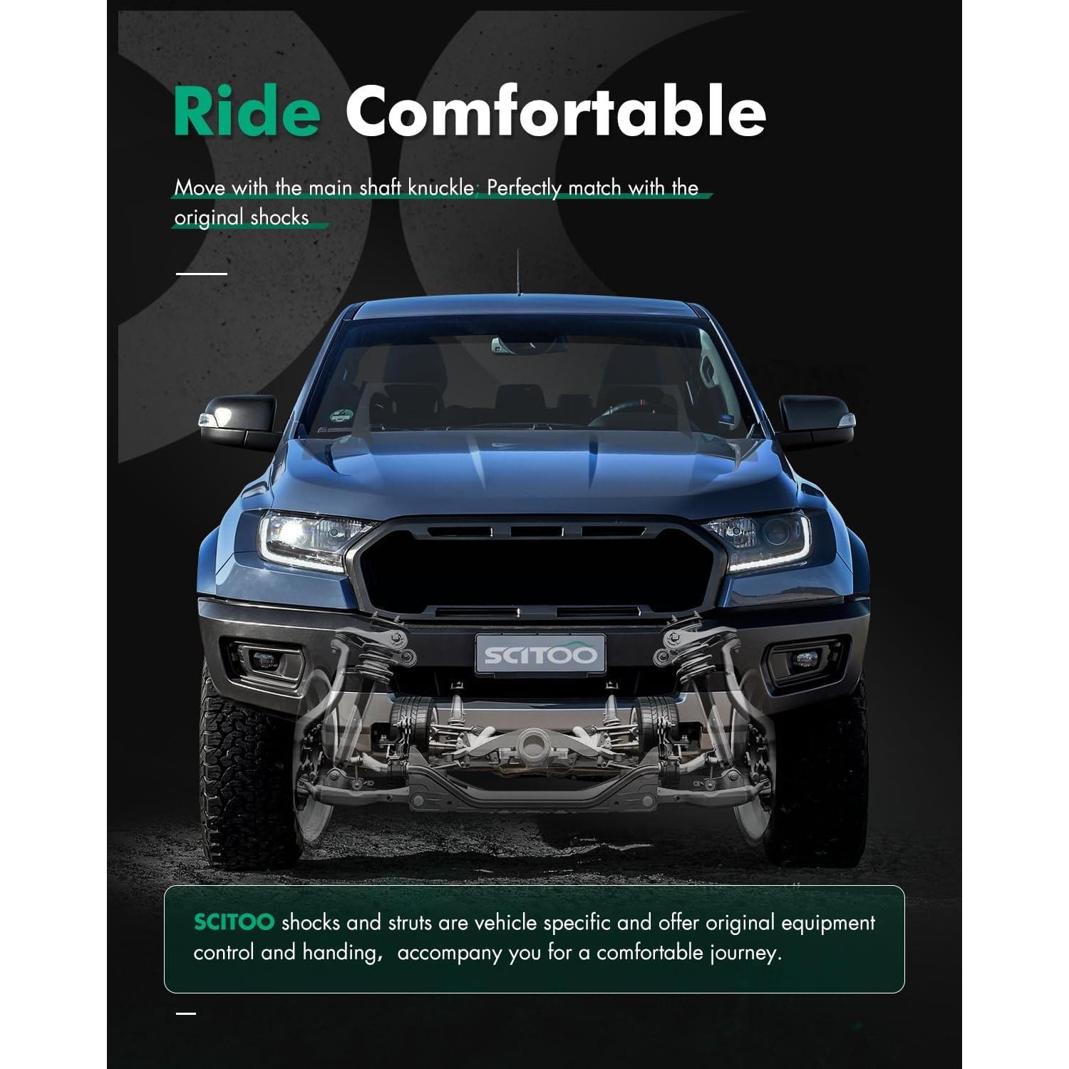 Juego Completo de Amortiguadores SCITOO para Ford Ranger y Mazda