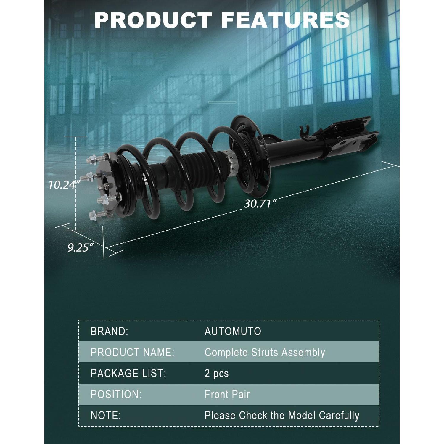 Conjunto de Amortiguadores Delanteros AUTOMUTO para Ford Explorer 2011-2013