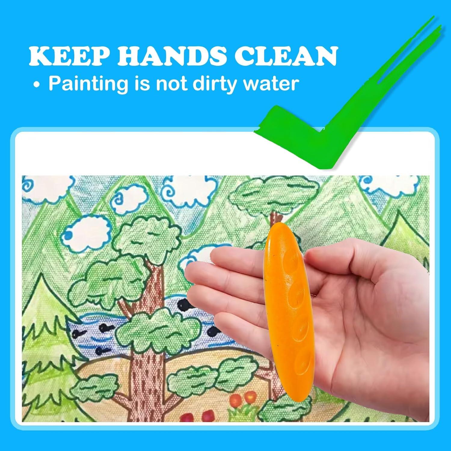 Crayones Lavables FANYUETIAN 24 Piezas Multicolor