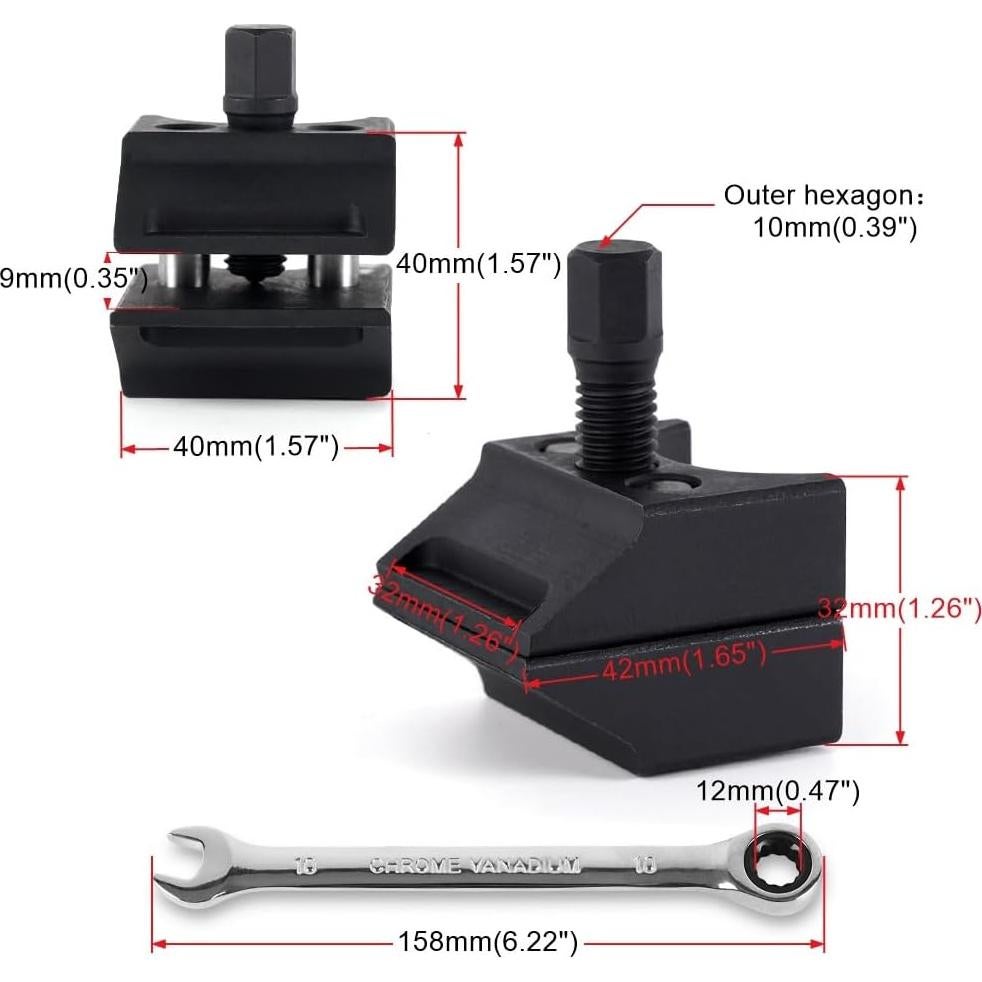 Separador de Estribo de Suspensión BARTOO 2 Pcs con Llave