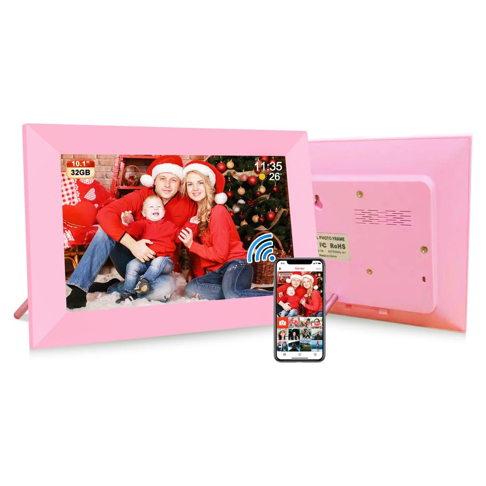 Marco de Fotos Digital WiFi Frameo 10.1" Rosa 32GB