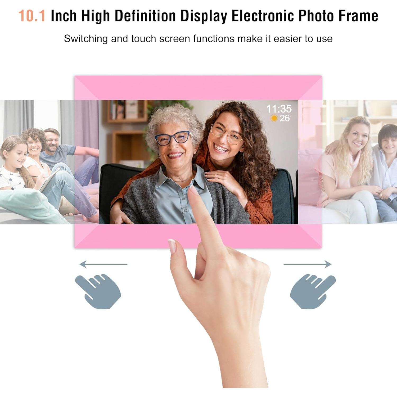 Marco de Fotos Digital WiFi Frameo 10.1" Rosa 32GB