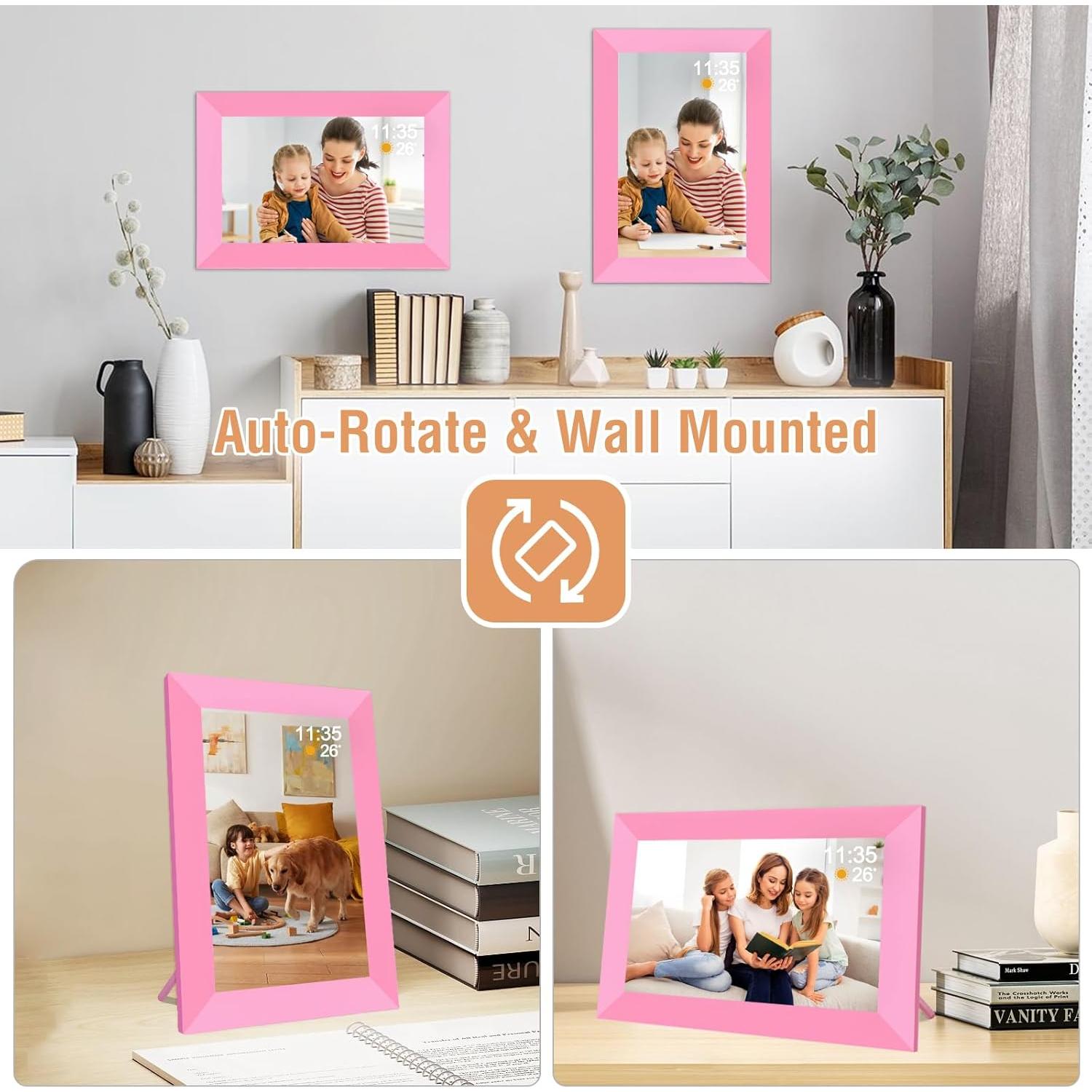 Marco de Fotos Digital WiFi Frameo 10.1" Rosa 32GB