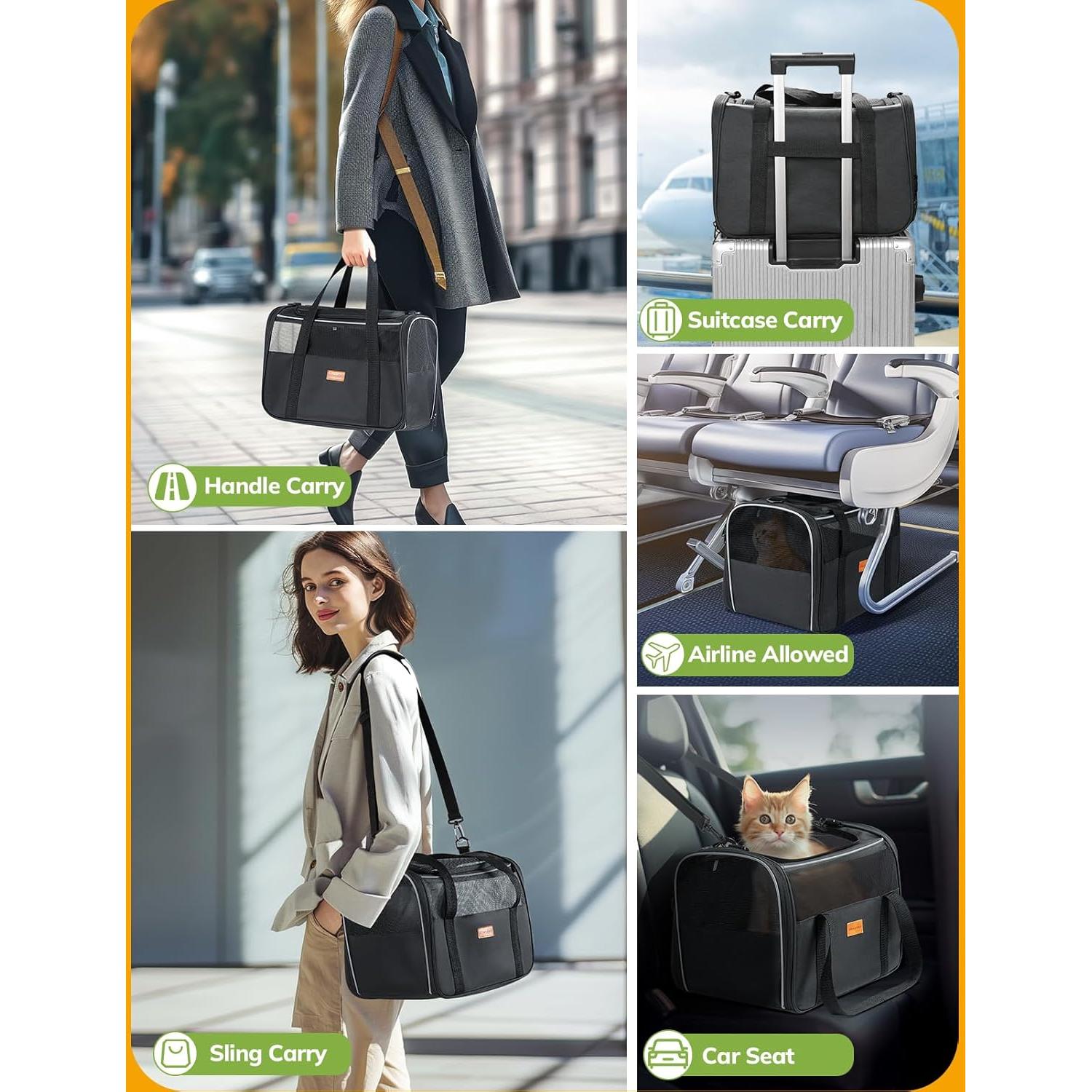 Transportín Morpilot para Gatos Pequeños y Medianos 6,35 kg