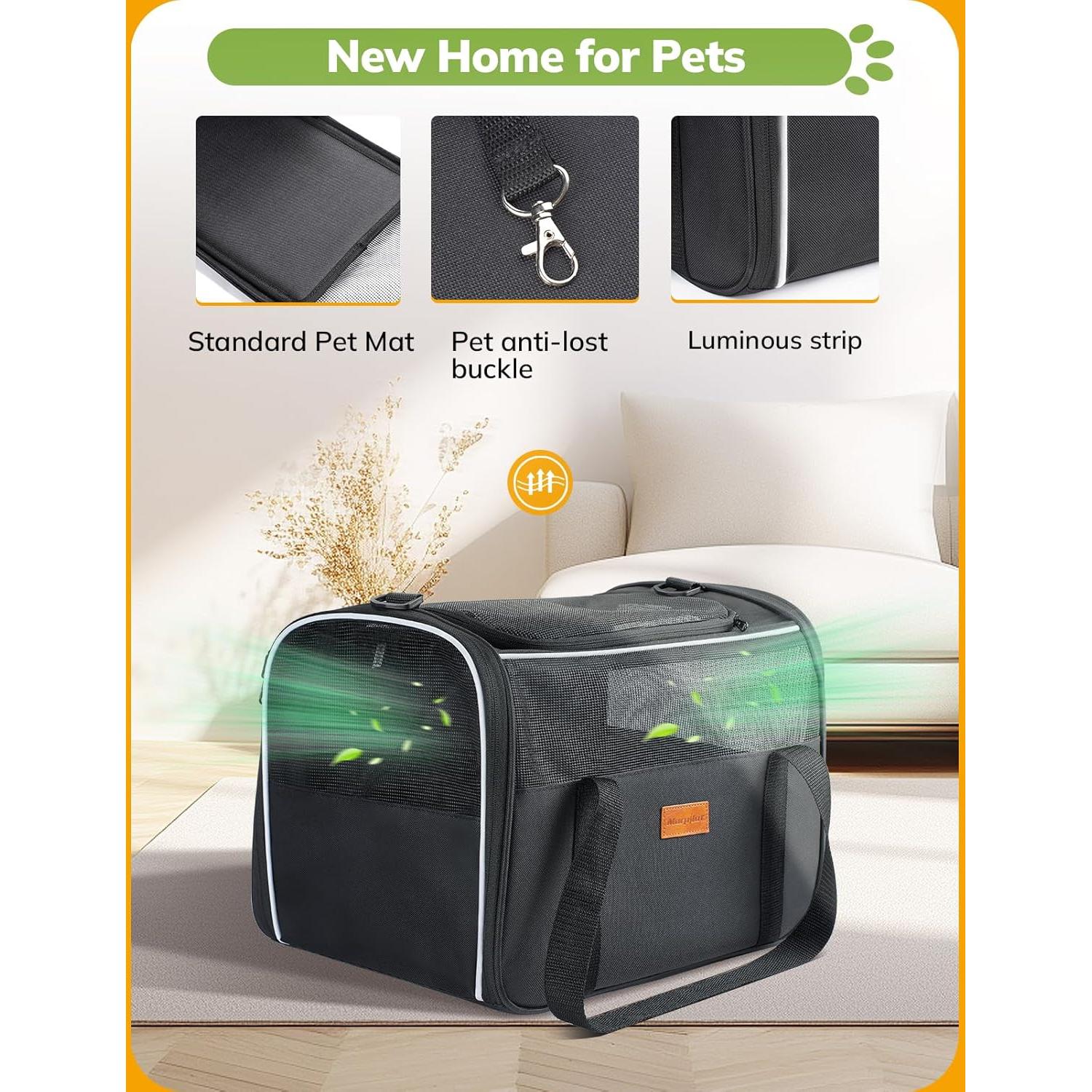 Transportín Morpilot para Gatos Pequeños y Medianos 6,35 kg