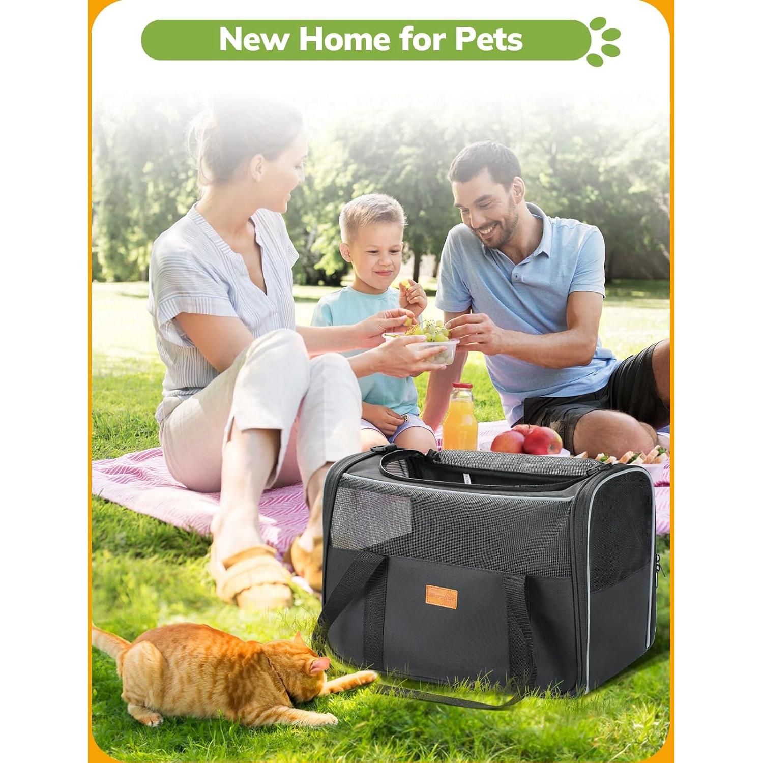 Transportín Morpilot para Gatos Pequeños y Medianos 6,35 kg