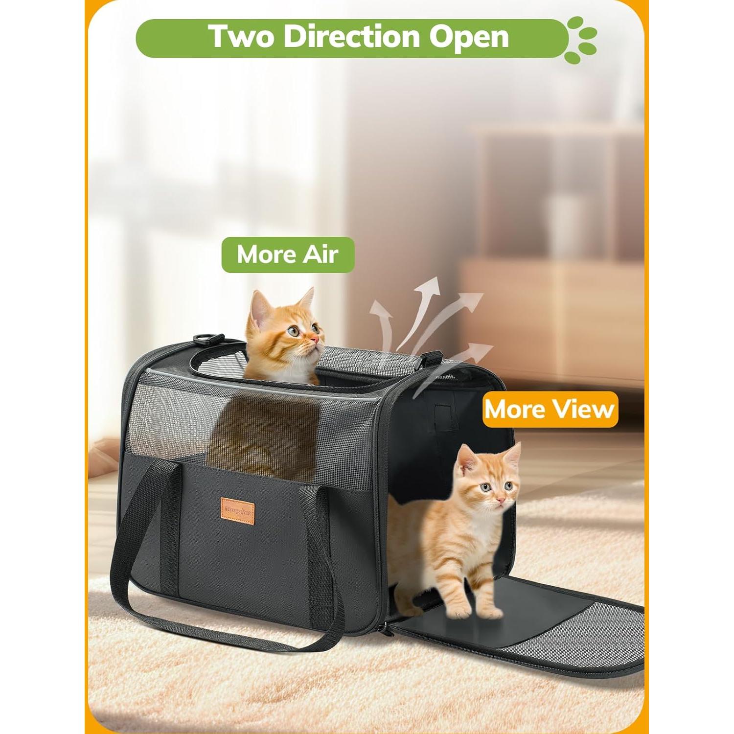 Transportín Morpilot para Gatos Pequeños y Medianos 6,35 kg