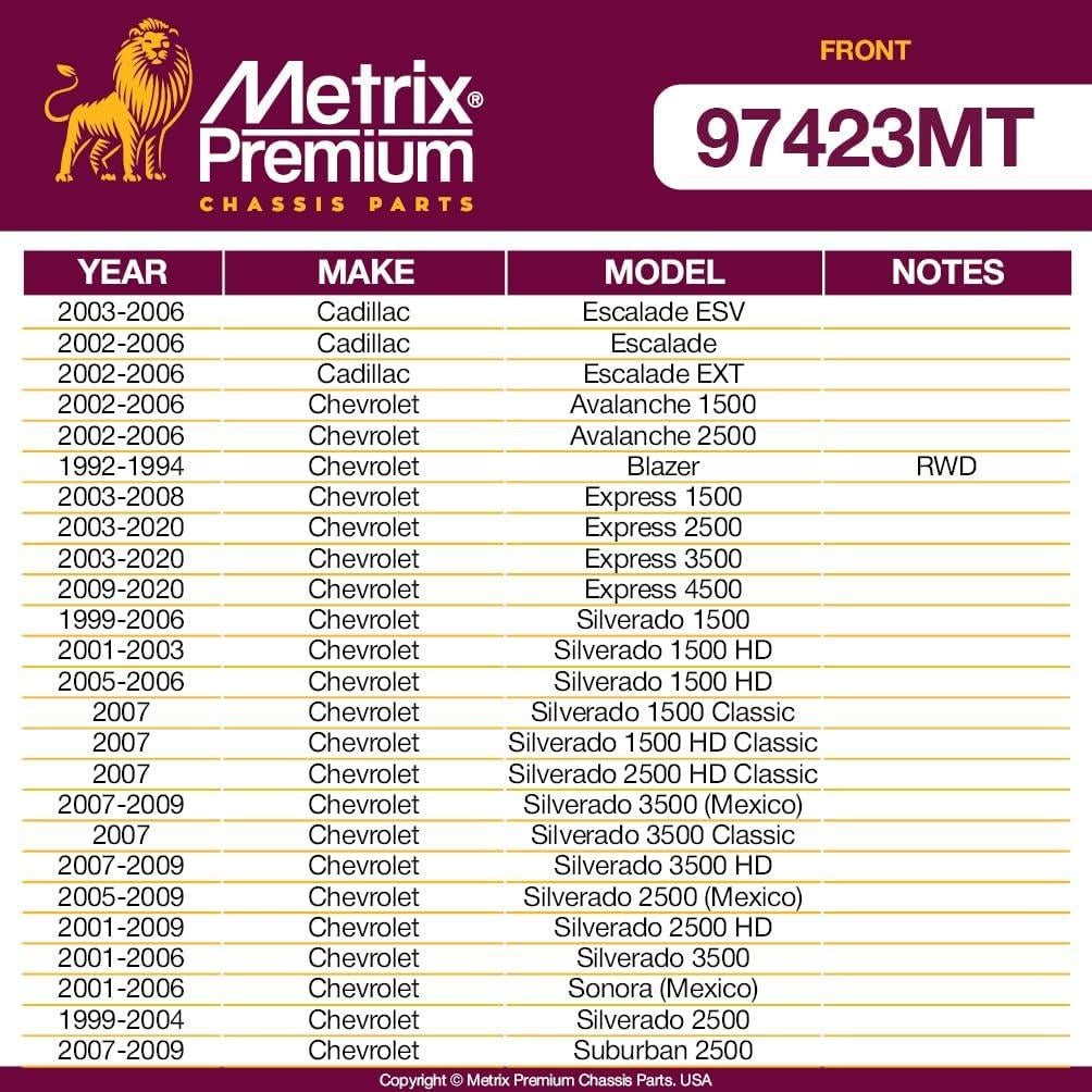 Kit de Enlace de Barra Estabilizadora Delantera Metrix 97423MT