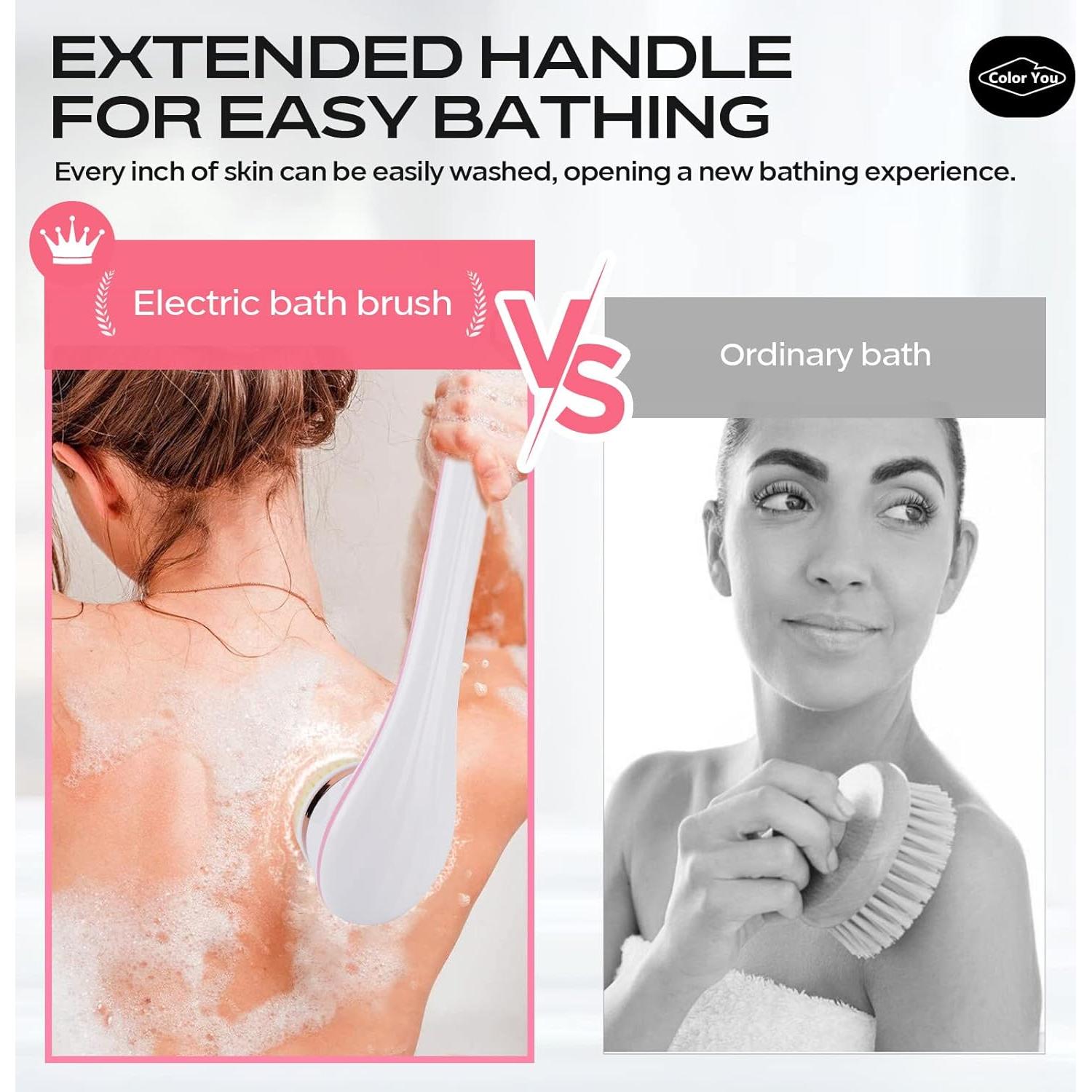 Cepillo Eléctrico Color You para Exfoliación y Masaje 4 Cabezas