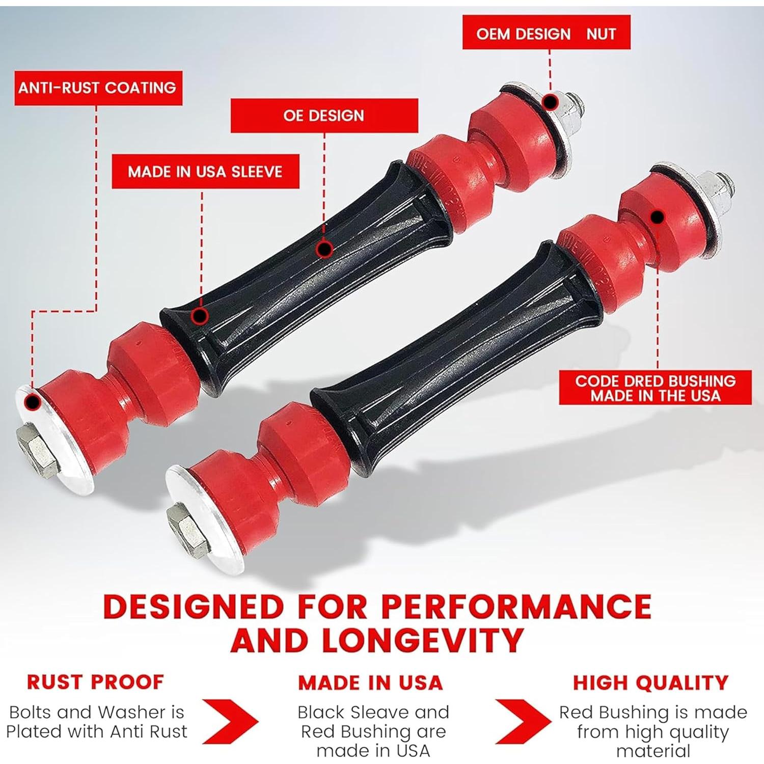 Kit de enlace estabilizador delantera CODE RED Suspension Dudes