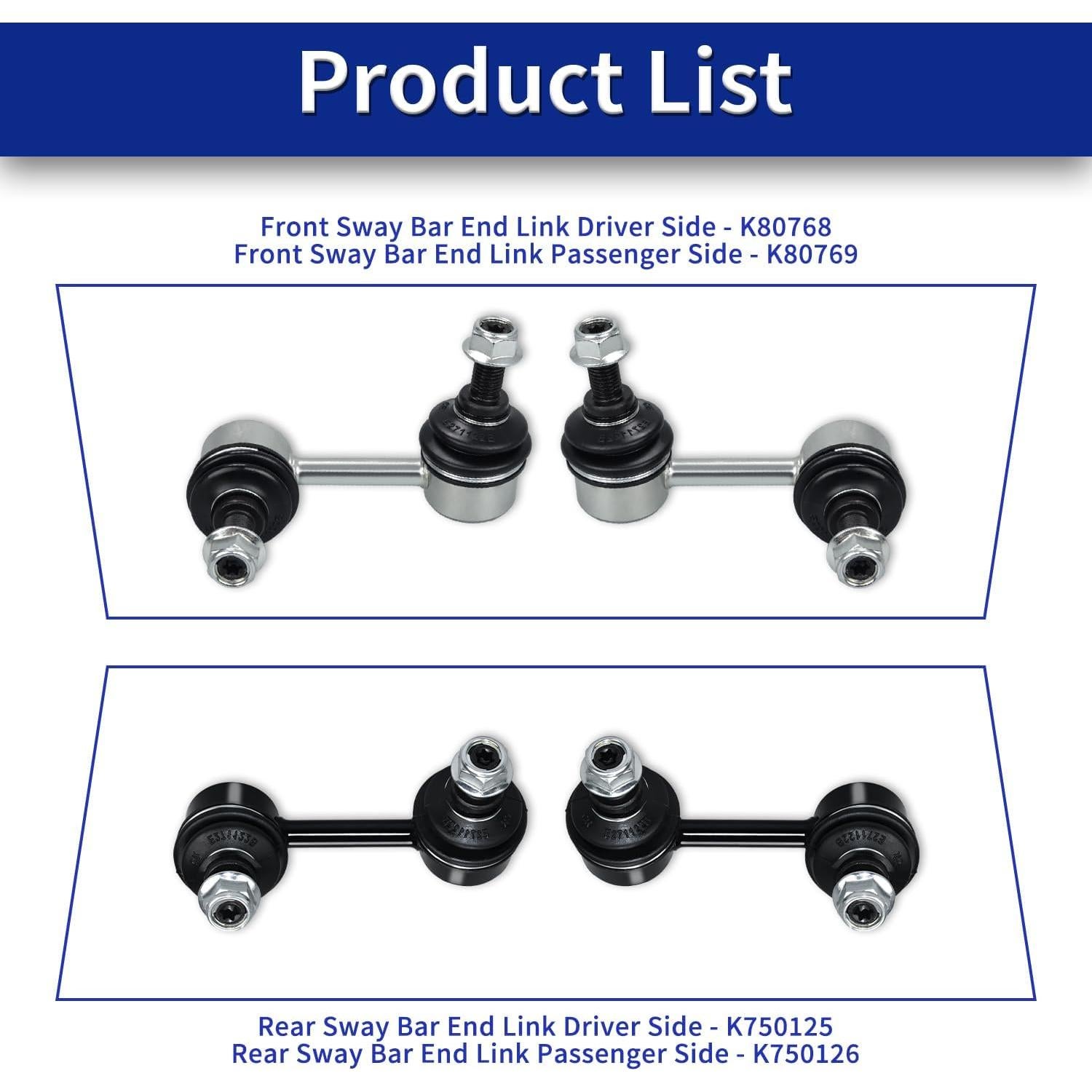 Enlaces de barra estabilizadora HAWK BROTHER K750125 K750126