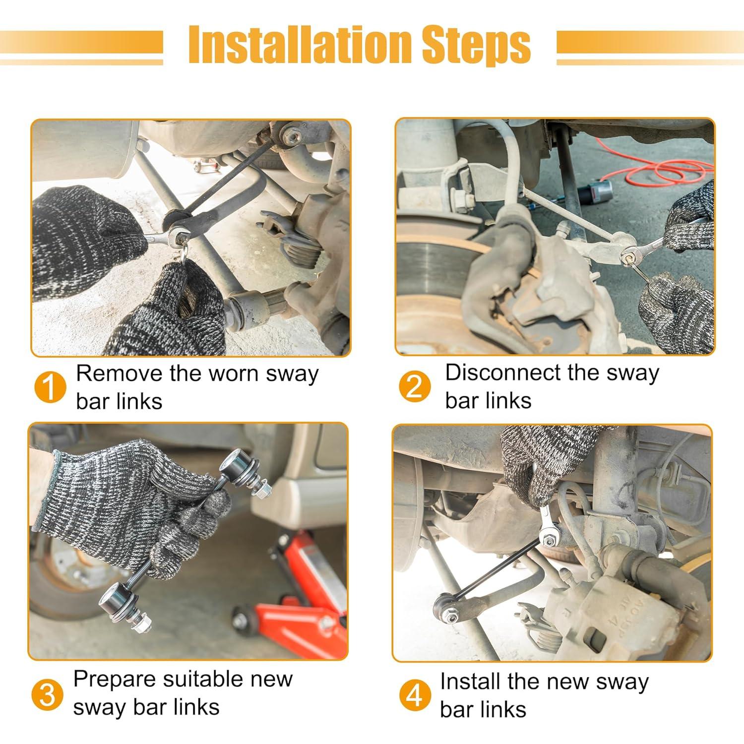 Enlaces de Barra Estabilizadora Delantera X AUTOHAUX para Acura TL y Honda Accord