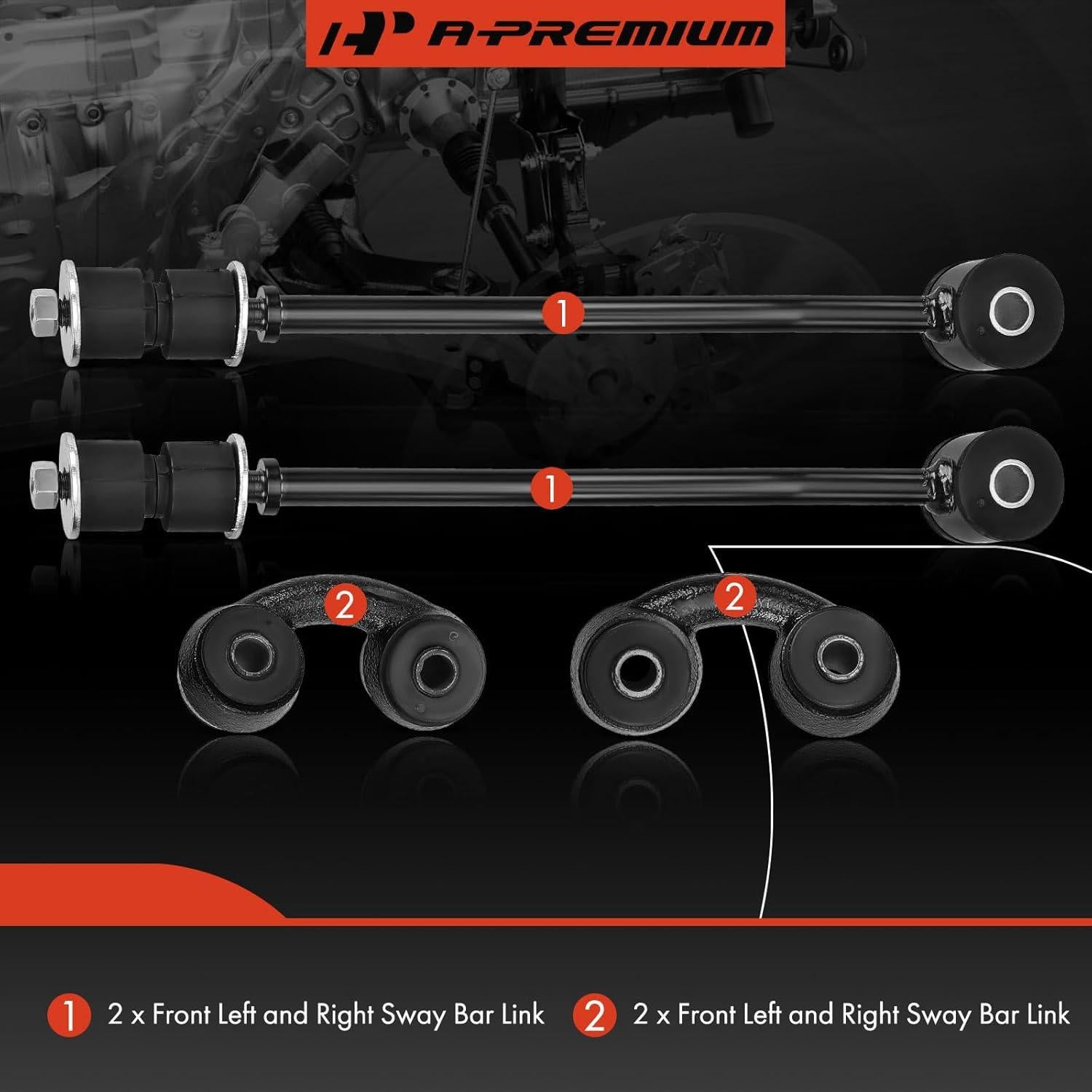 Enlaces de Barra Estabilizadora A-Premium para Ford F-150 1989-1996
