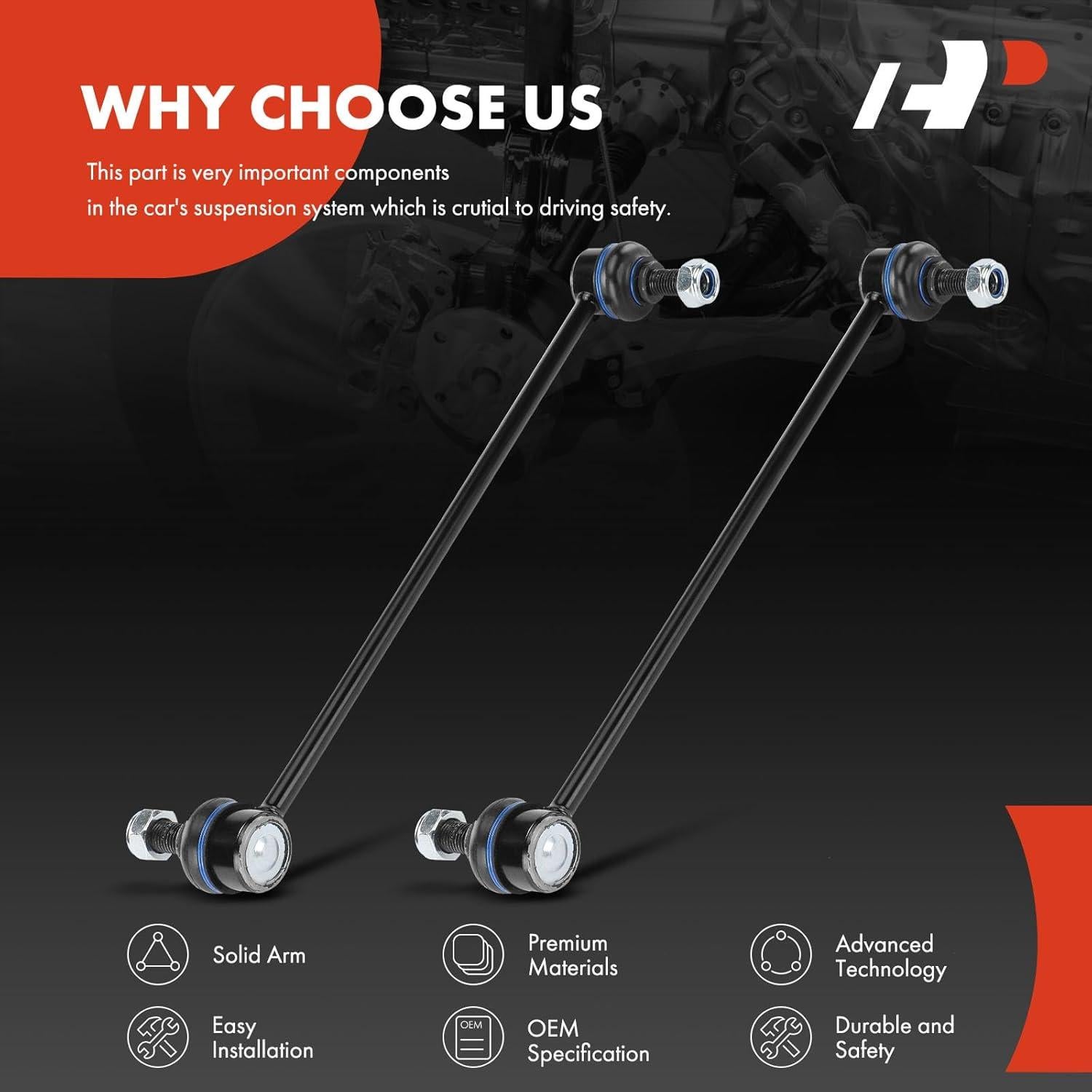 A-Premium Enlaces de Barra Estabilizadora Delantera Honda CR-V 2007-2016