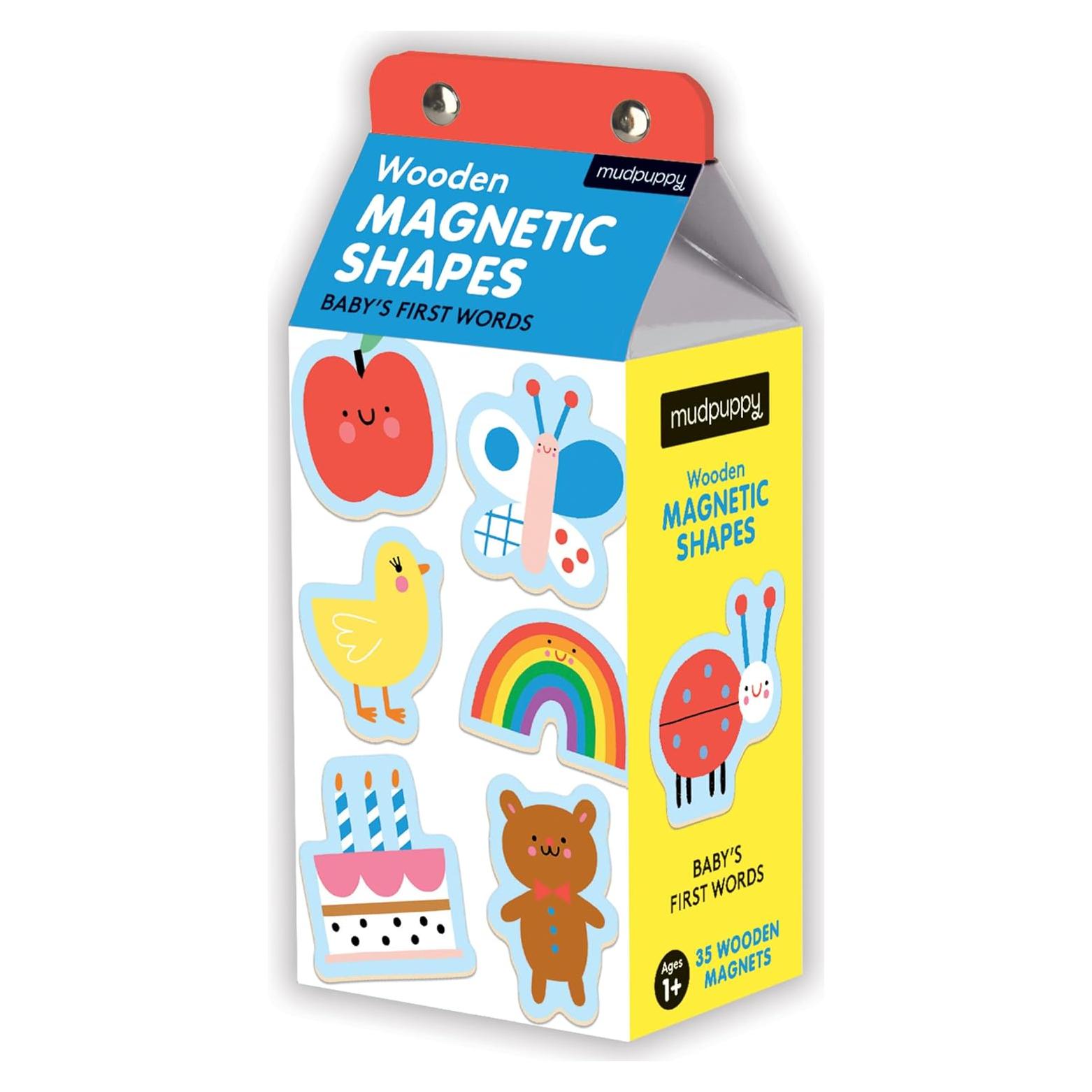 Imanes de Madera Mudpuppy 35 Piezas Primeras Palabras