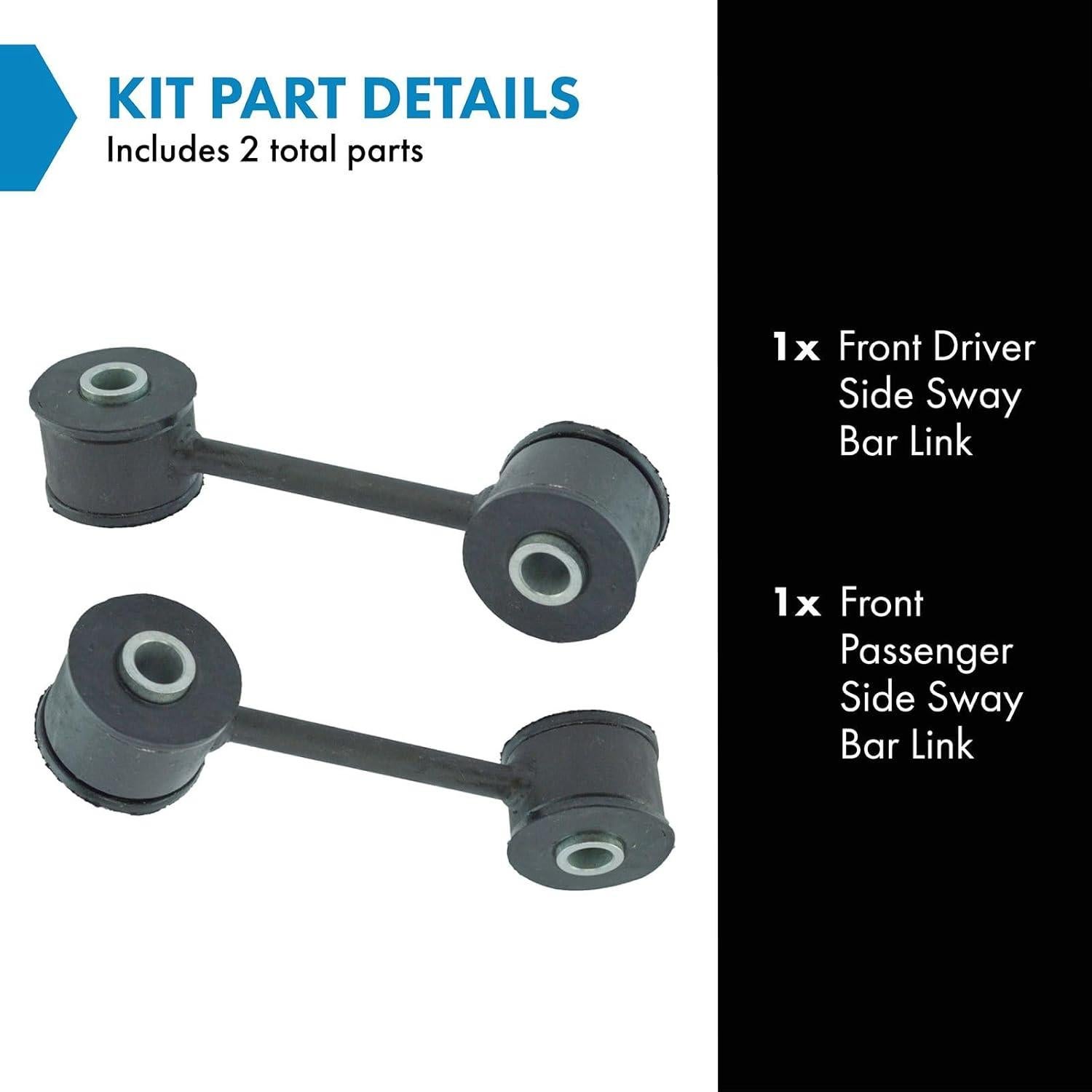 Conjunto de Enlace de Barra de Sway TRQ 2 Piezas Frontal VW