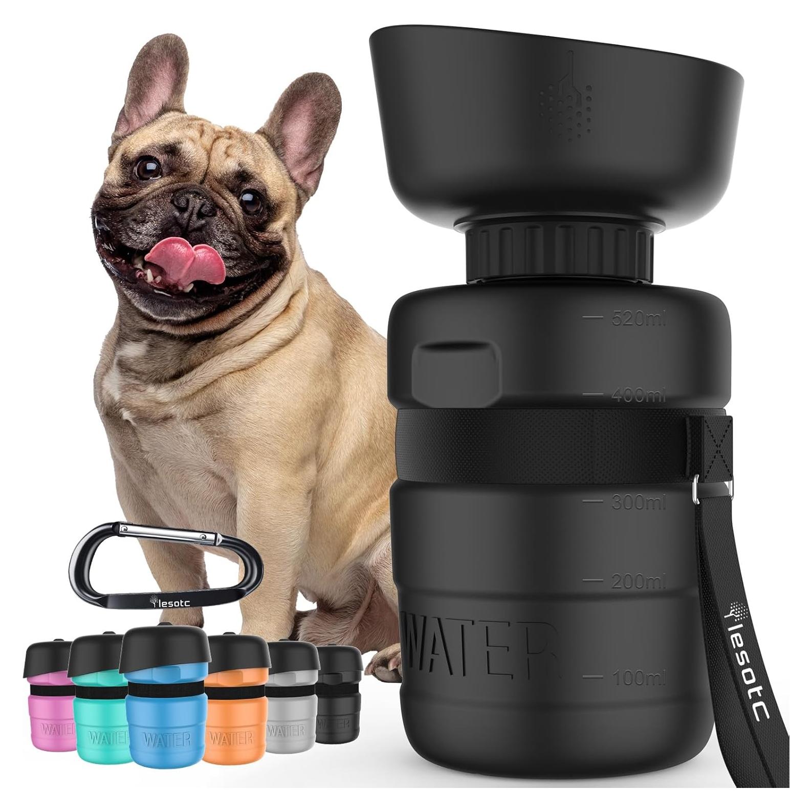 Botella de Agua para Perros Lesotc 520ml a Prueba de Fugas