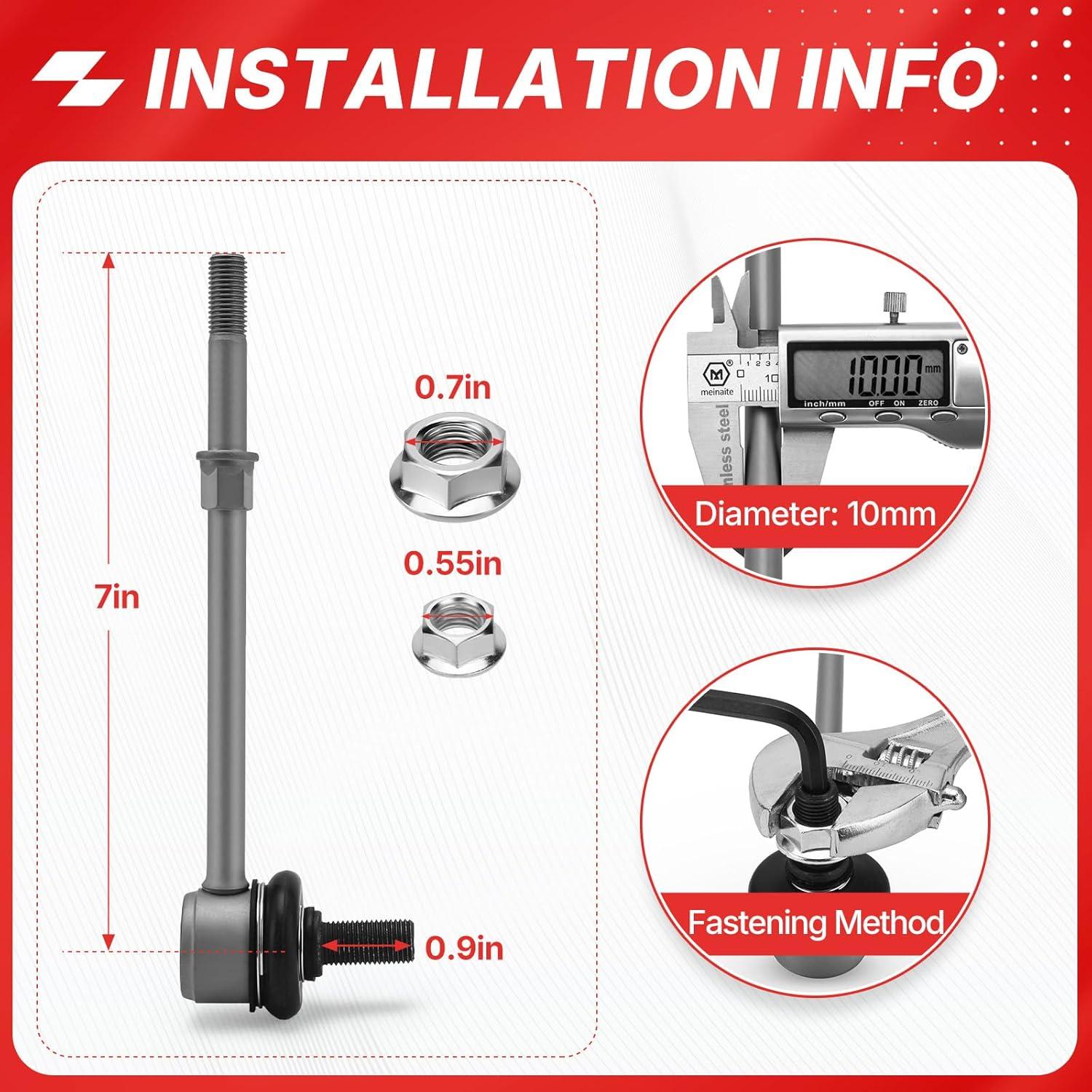 Kit de Enlace de Barra Estabilizadora Fit4drive K90681 para Toyota