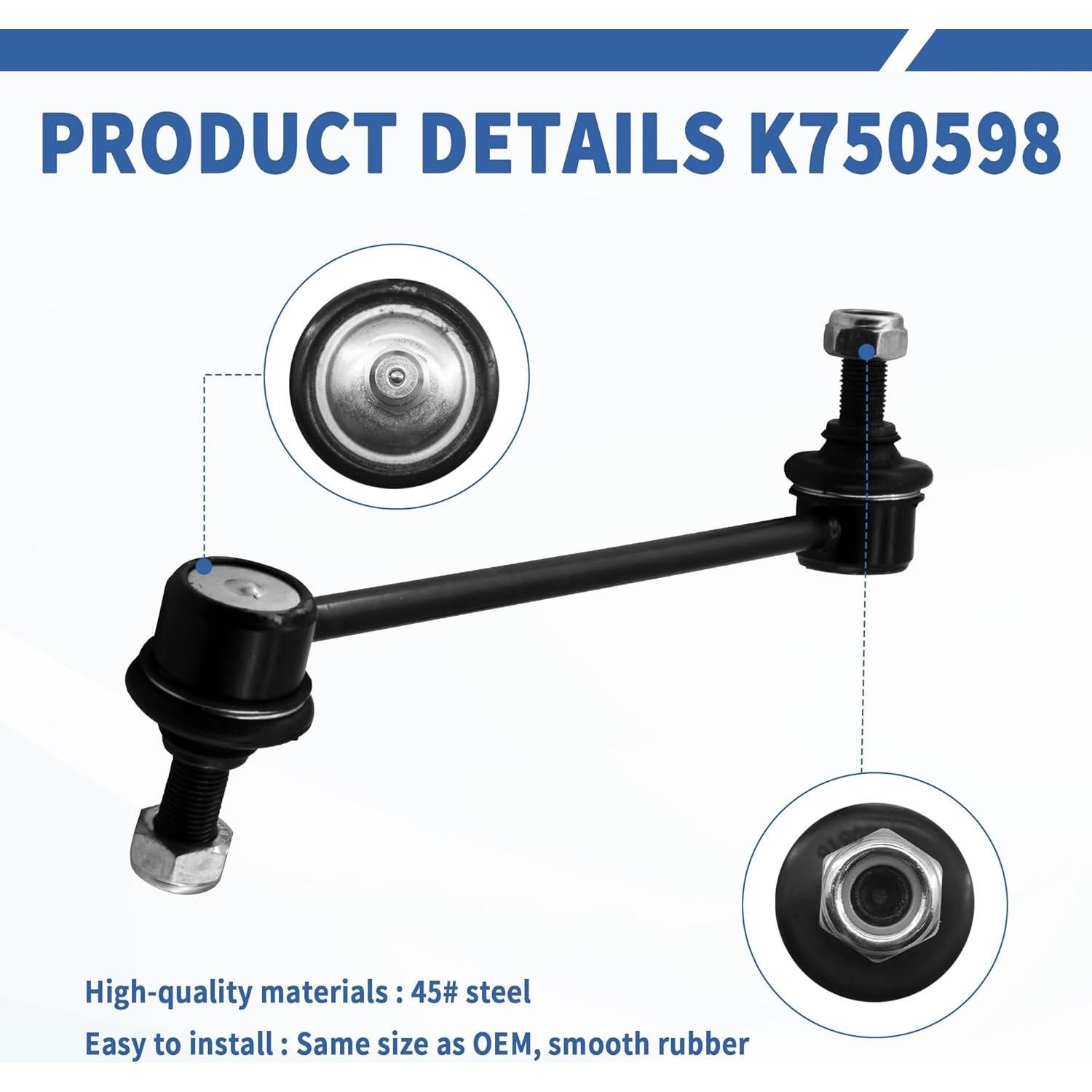 Kit de enlace de barra estabilizadora delantera RABROPAR Kia Soul 2010-2013