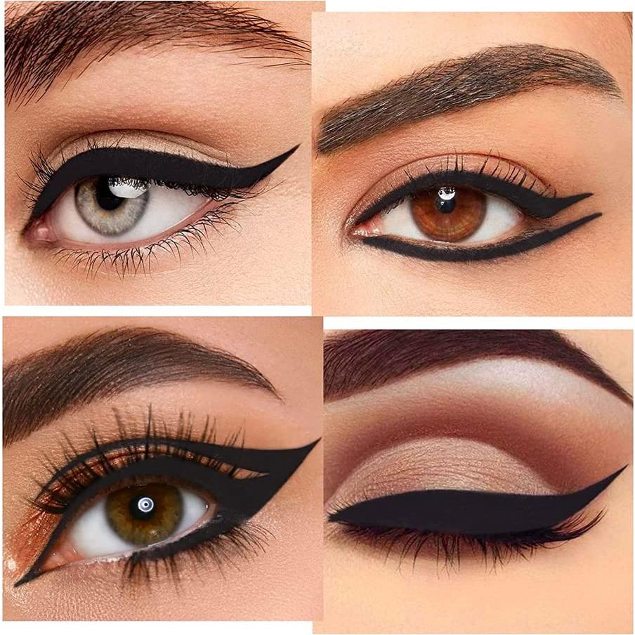 Set de Delineador de Ojos Gel Kaely 2 Piezas Negro Resistente