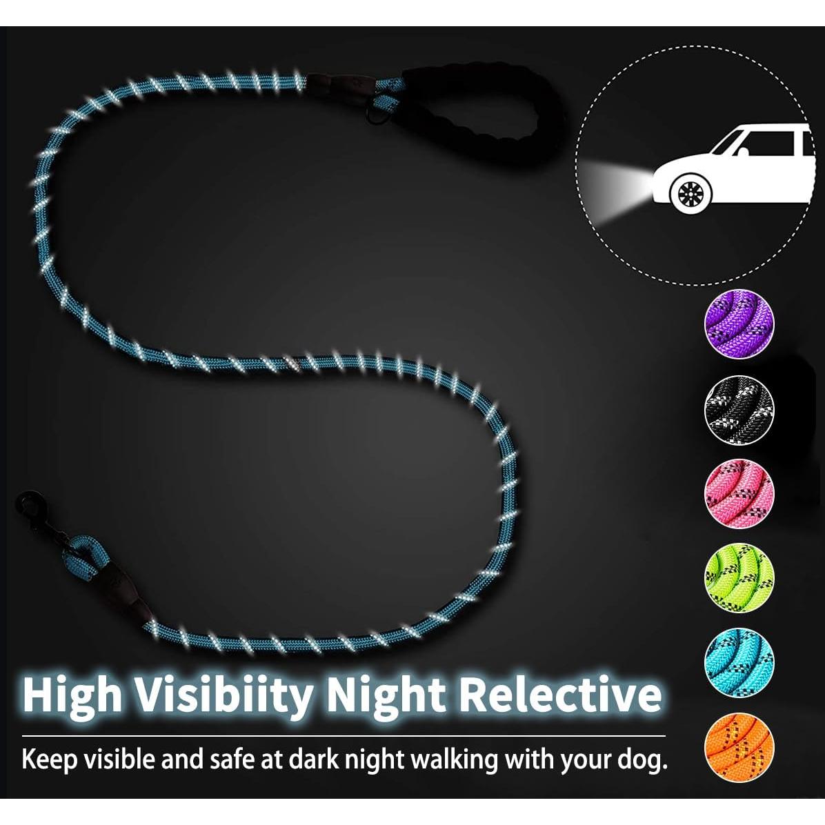 Correa para Perros COOYOO 1,52 m Reflectante y Cómoda