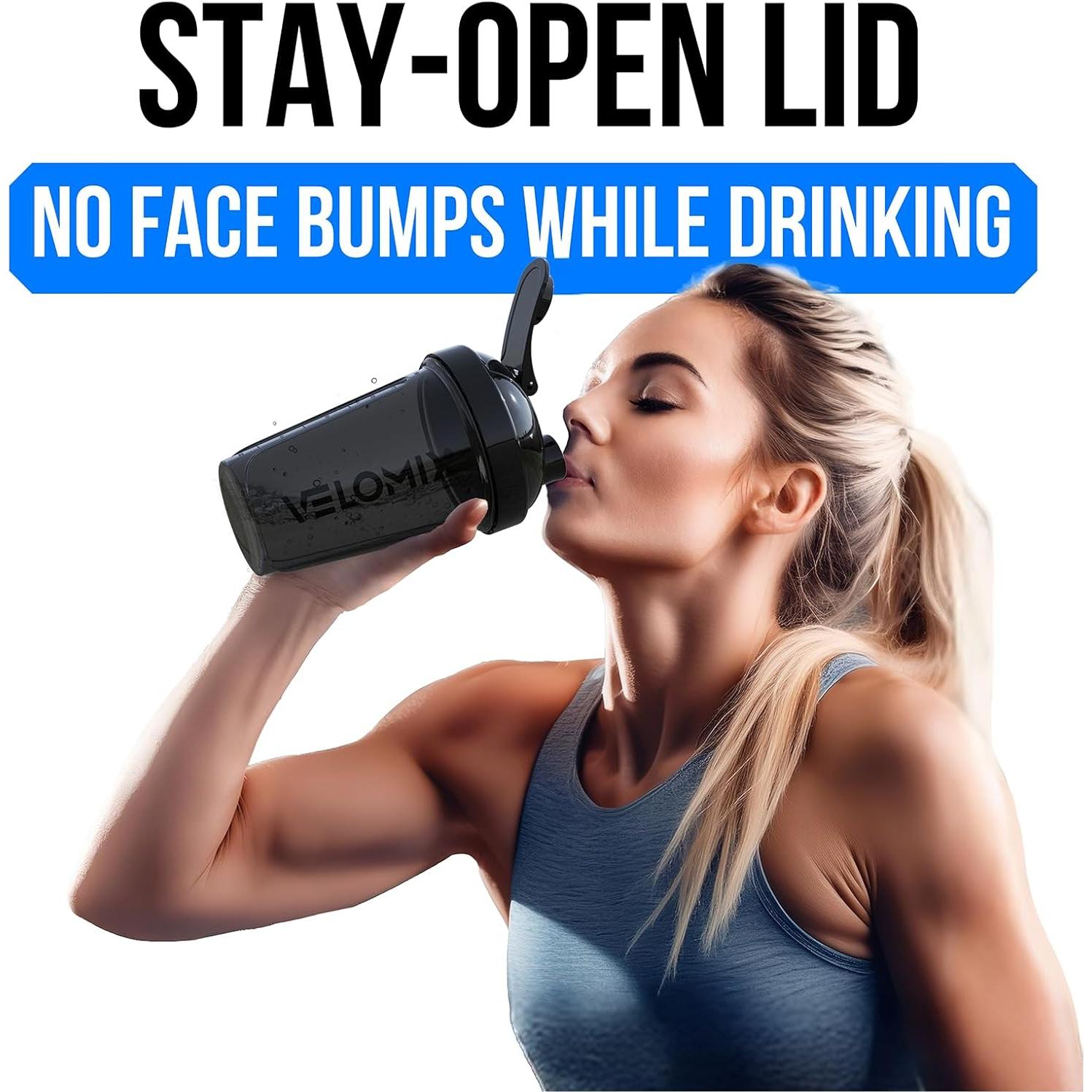 Botellas de Mezcla Velomix 20 oz - 6 Pack a Prueba de Fugas