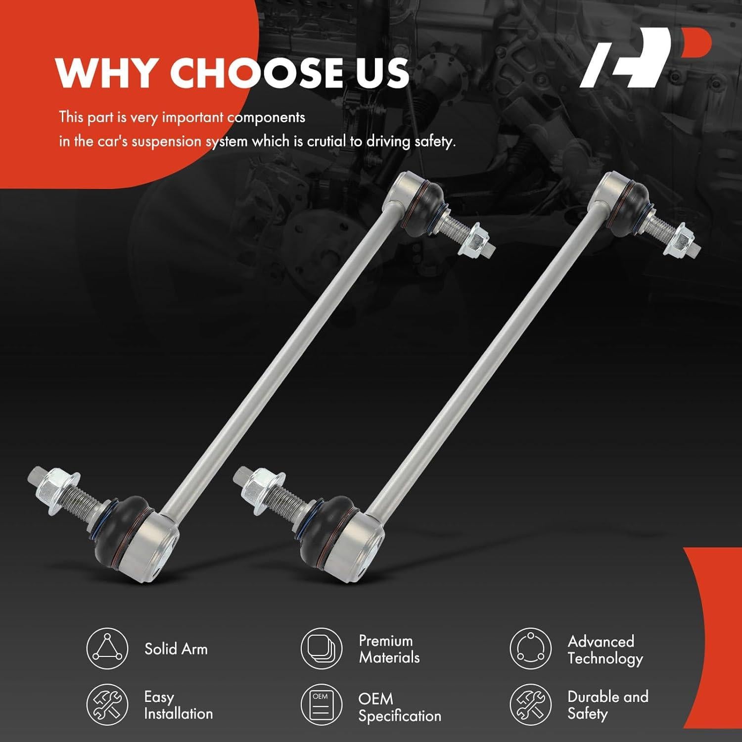 Enlaces de Barra Estabilizadora Delantera A-Premium para Mercedes-Benz