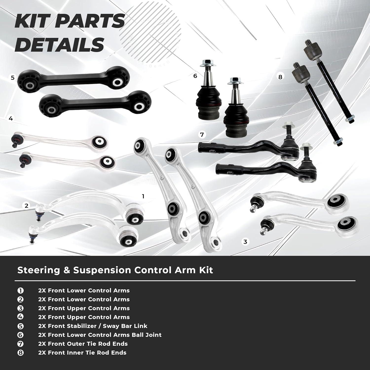 Kit de Suspensión Frontal Ironants para Audi A4 A5 Q5 S5 2008-2010