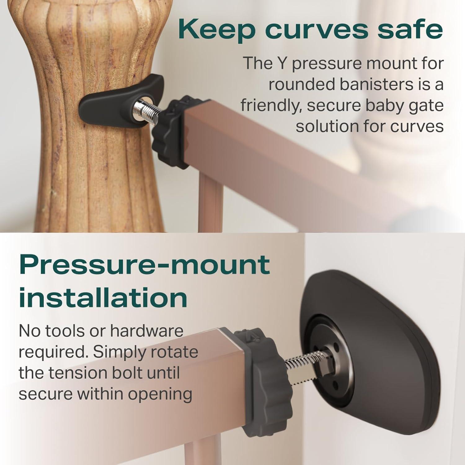 Puerta de Seguridad para Bebés Cumbor 29.7-46" Ancha