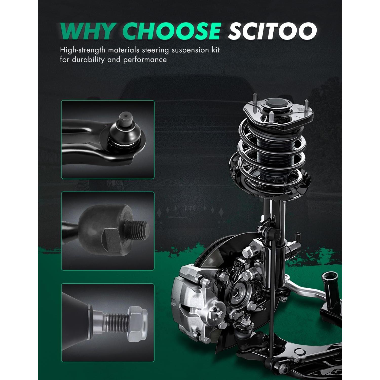 Kit de Suspensión Delantera SCITOO K80296 para Ford, Toyota y Mitsubishi